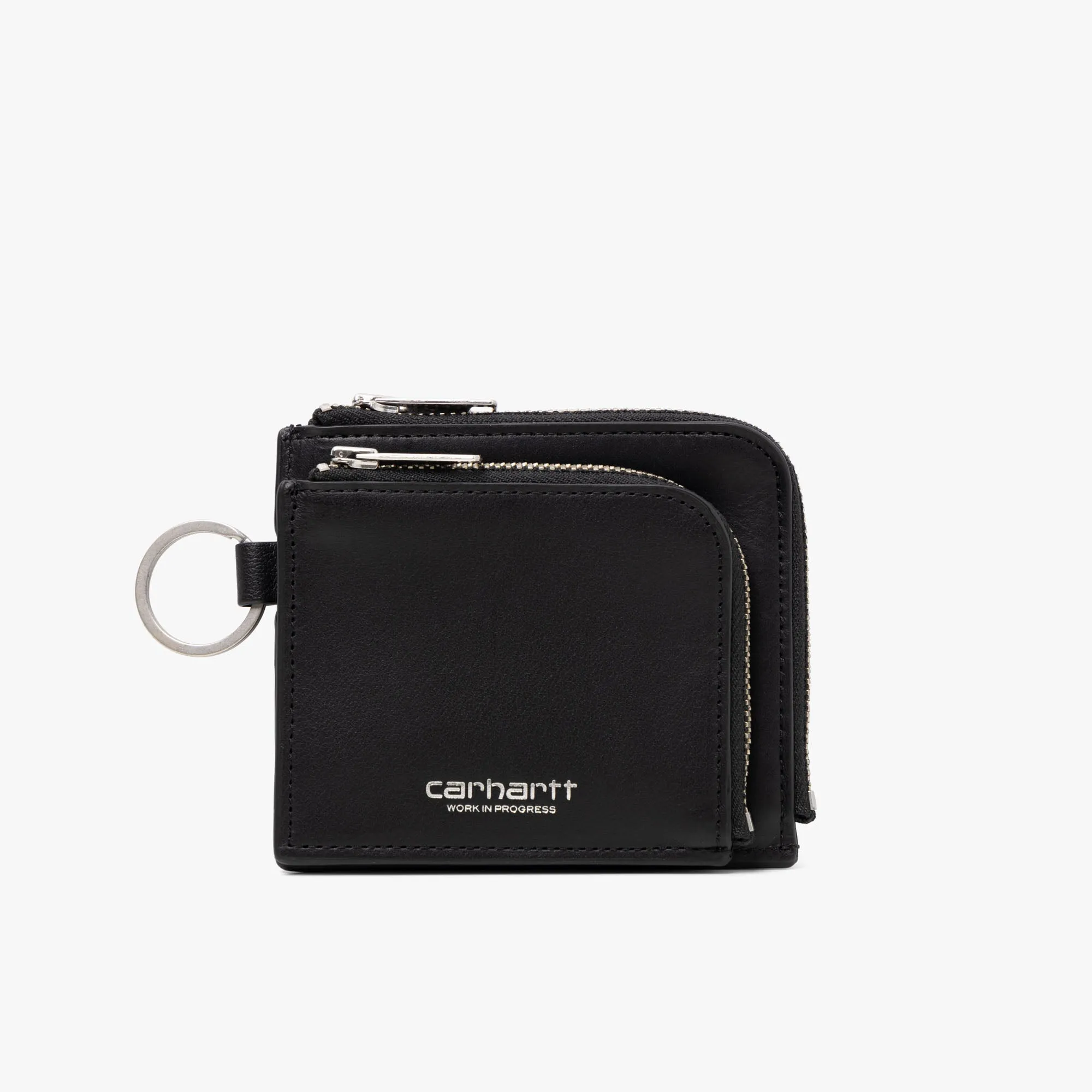 Carhartt WIP Double Vegas Zip Wallet Black / Silver