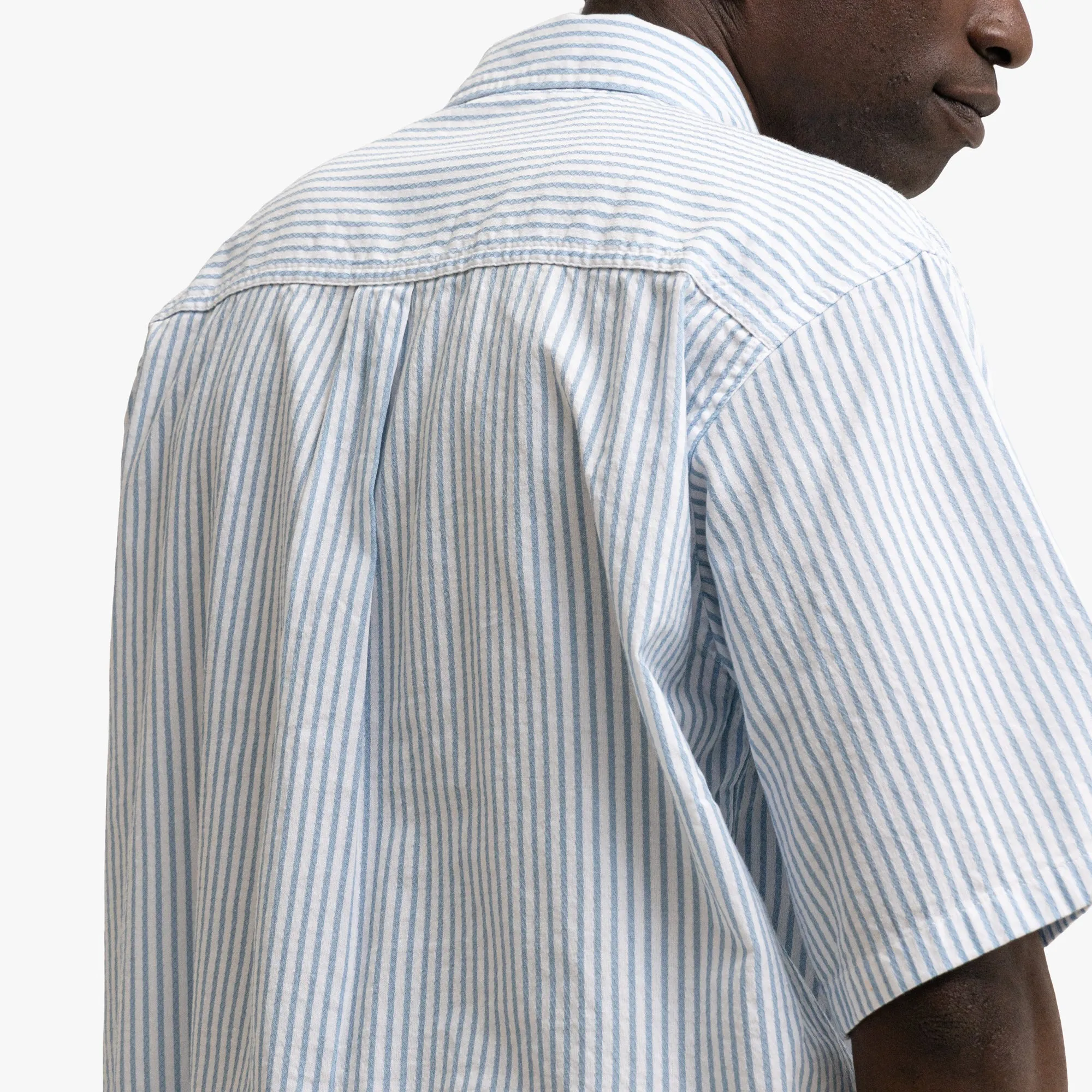 Carhartt WIP Phelps Shirt Poplin Blue Stripe