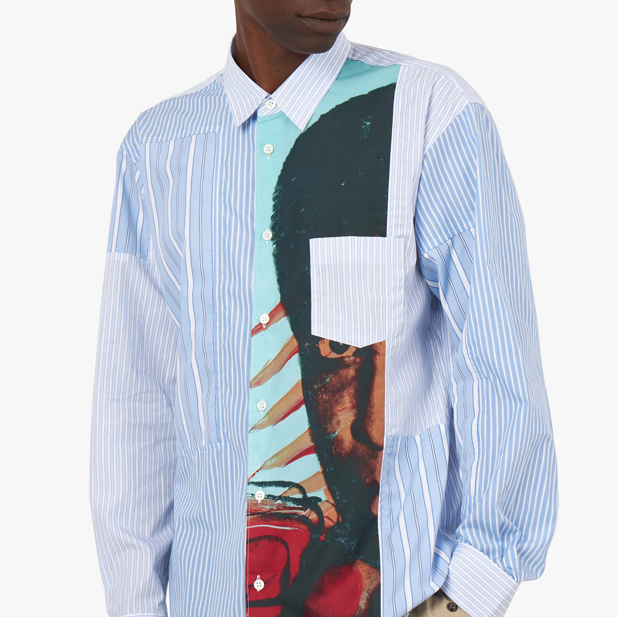 COMME des GARÇONS Andy Warhol Cotton Shirt / Stripe
