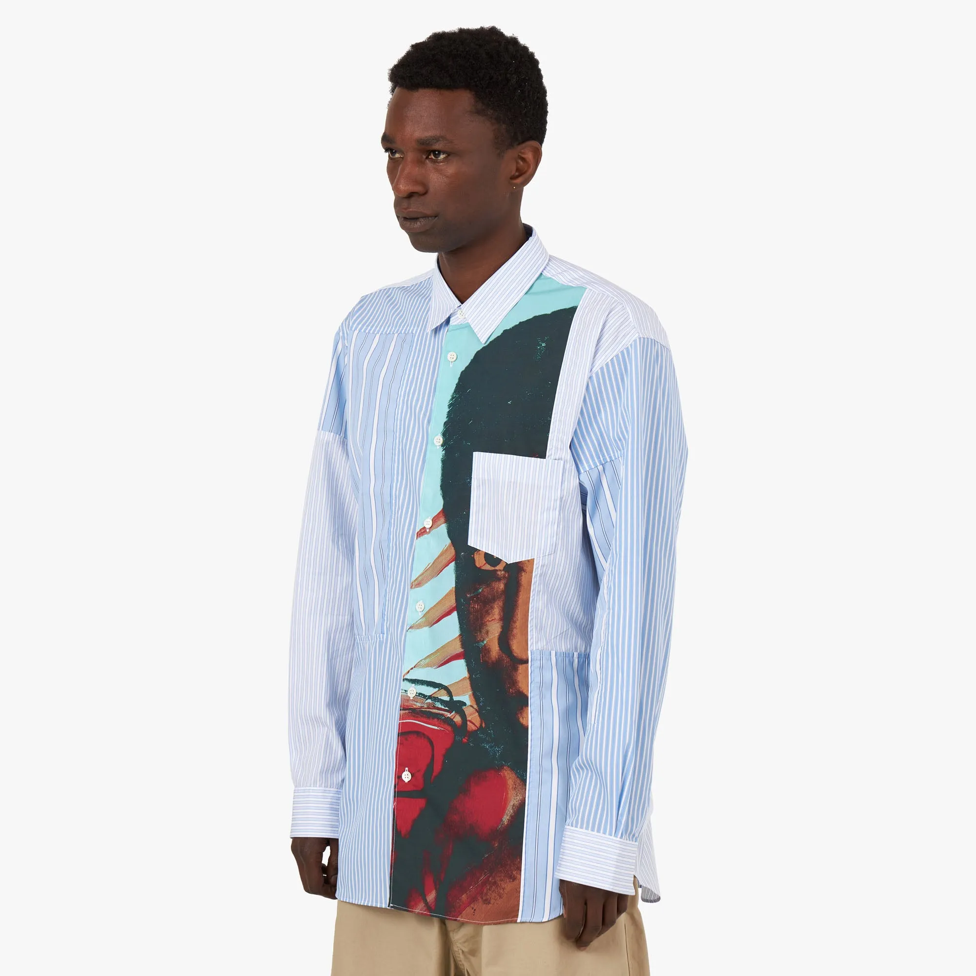 COMME des GARÇONS Andy Warhol Cotton Shirt / Stripe