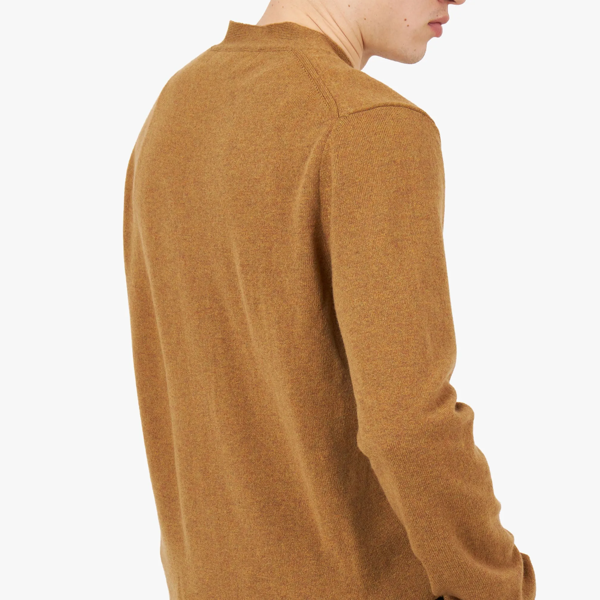 COMME des GARÇONS PLAY Small Red Heart Cardigan / Camel