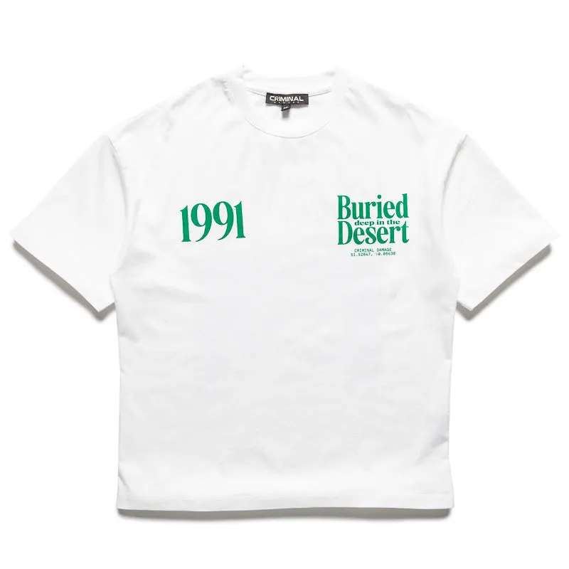 Criminal Damage Buried Deep Tee - Off White