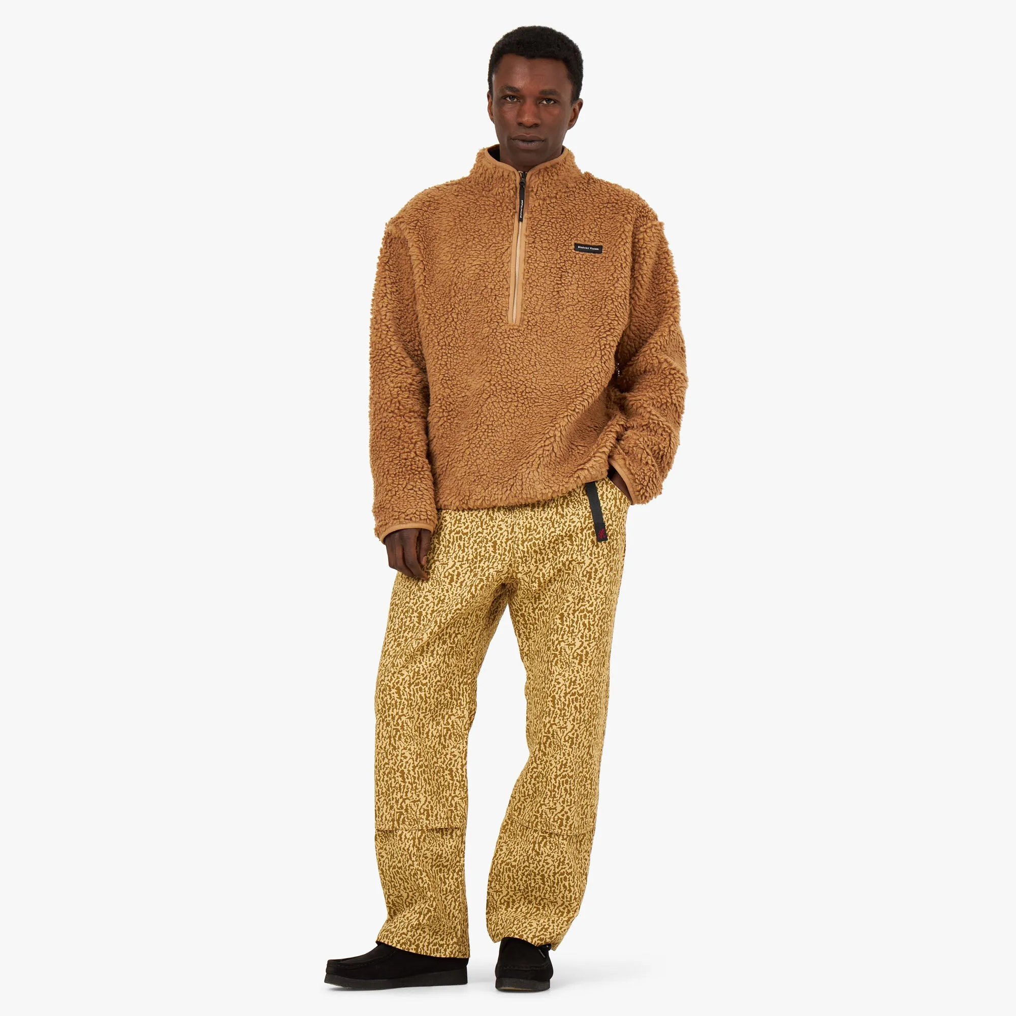 District Vision Half-Zip High-Pile Merino Fleece / Sand