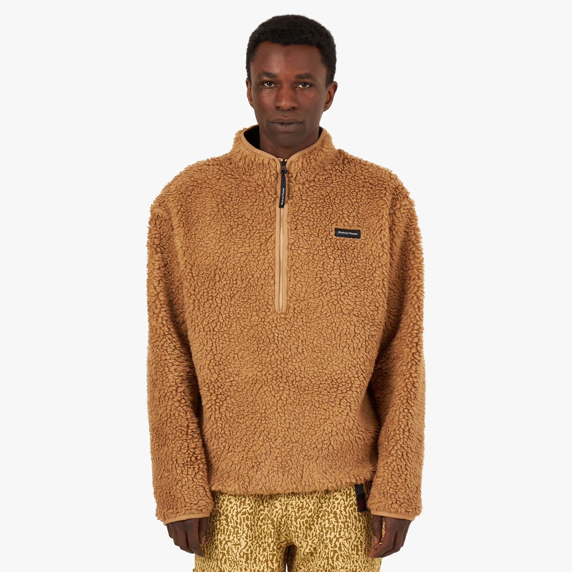District Vision Half-Zip High-Pile Merino Fleece / Sand