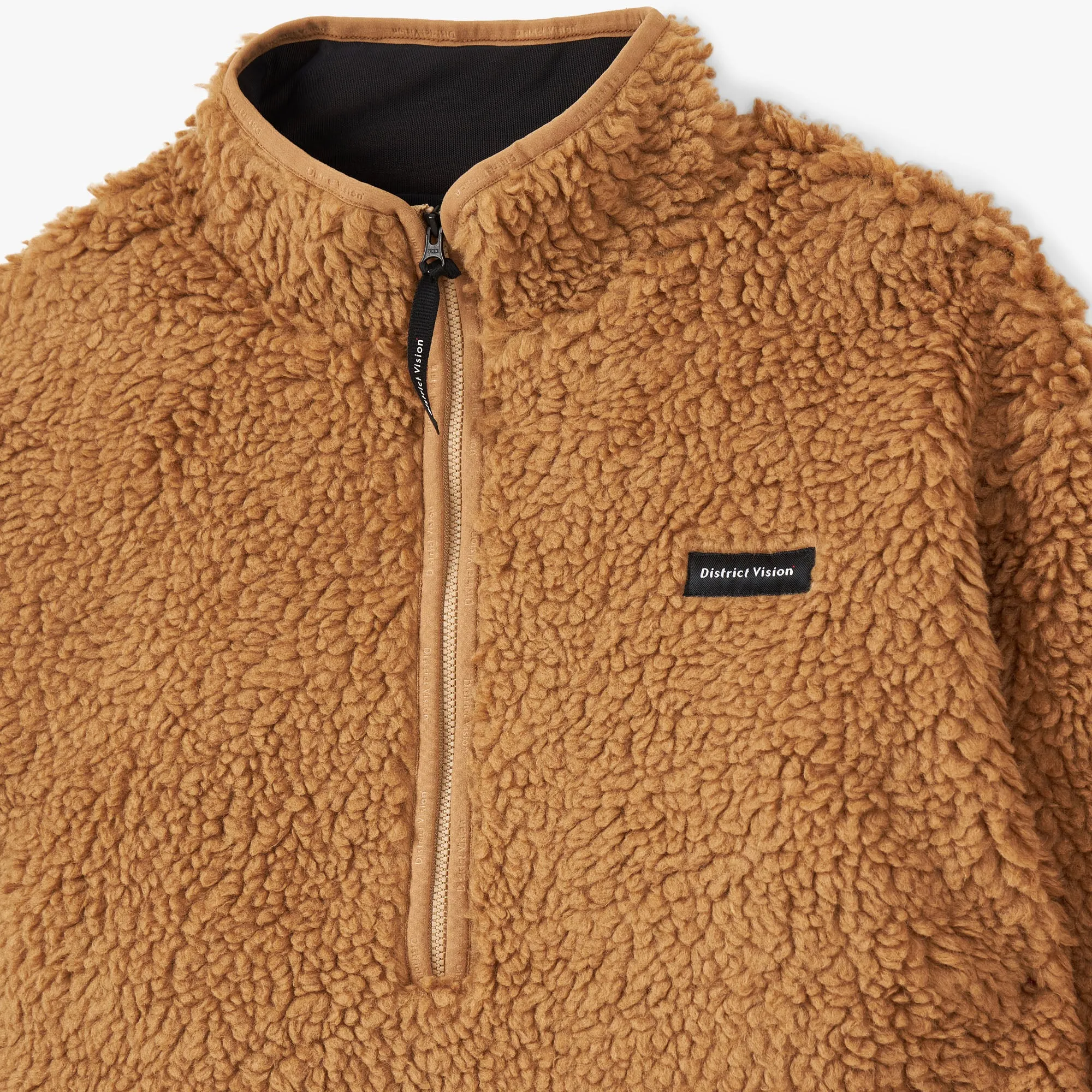 District Vision Half-Zip High-Pile Merino Fleece / Sand