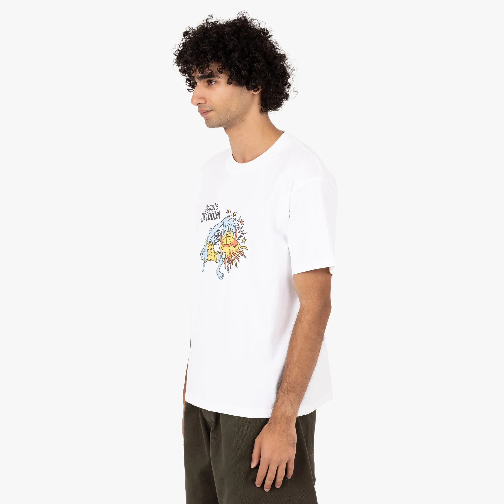 Double Dribble Alex Kamino Blue Panther T-shirt / White
