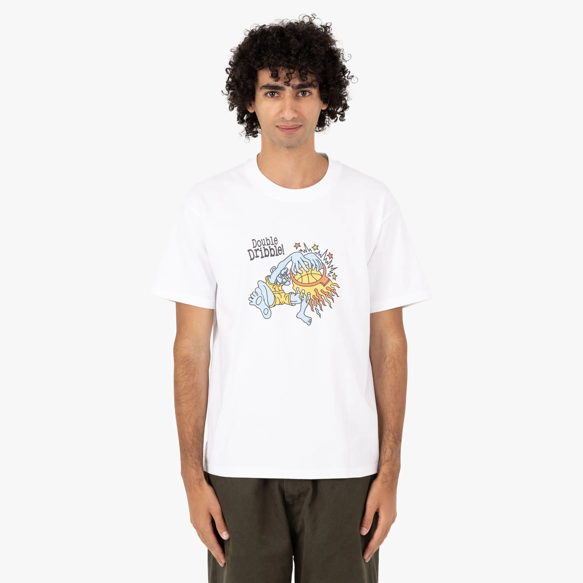 Double Dribble Alex Kamino Blue Panther T-shirt / White