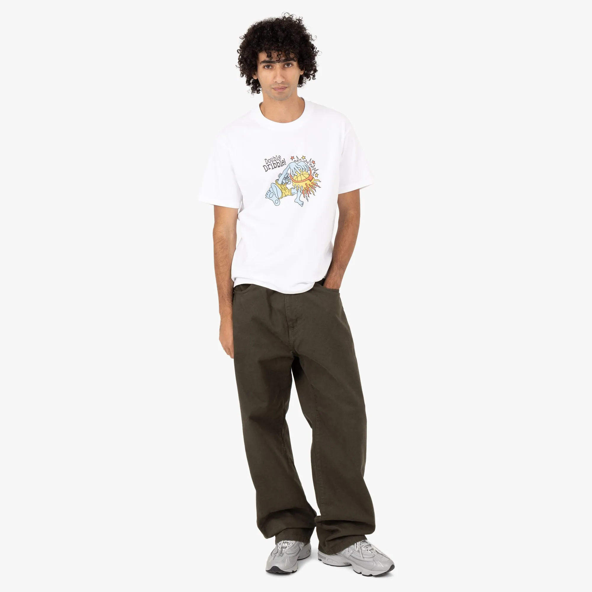 Double Dribble Alex Kamino Blue Panther T-shirt / White