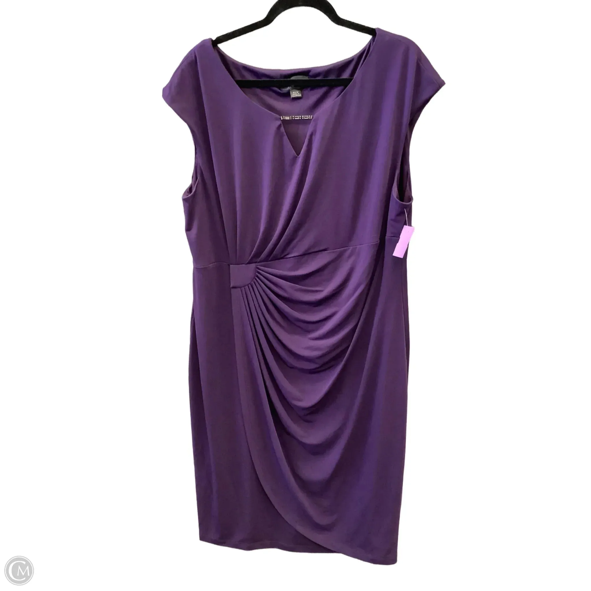 Dress Party Long By Connected Apparel In Purple, Size: 2x