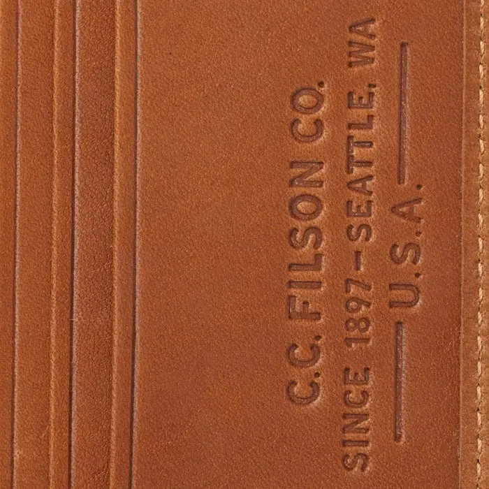 Filson Outfitter Leather Card Wallet Tan