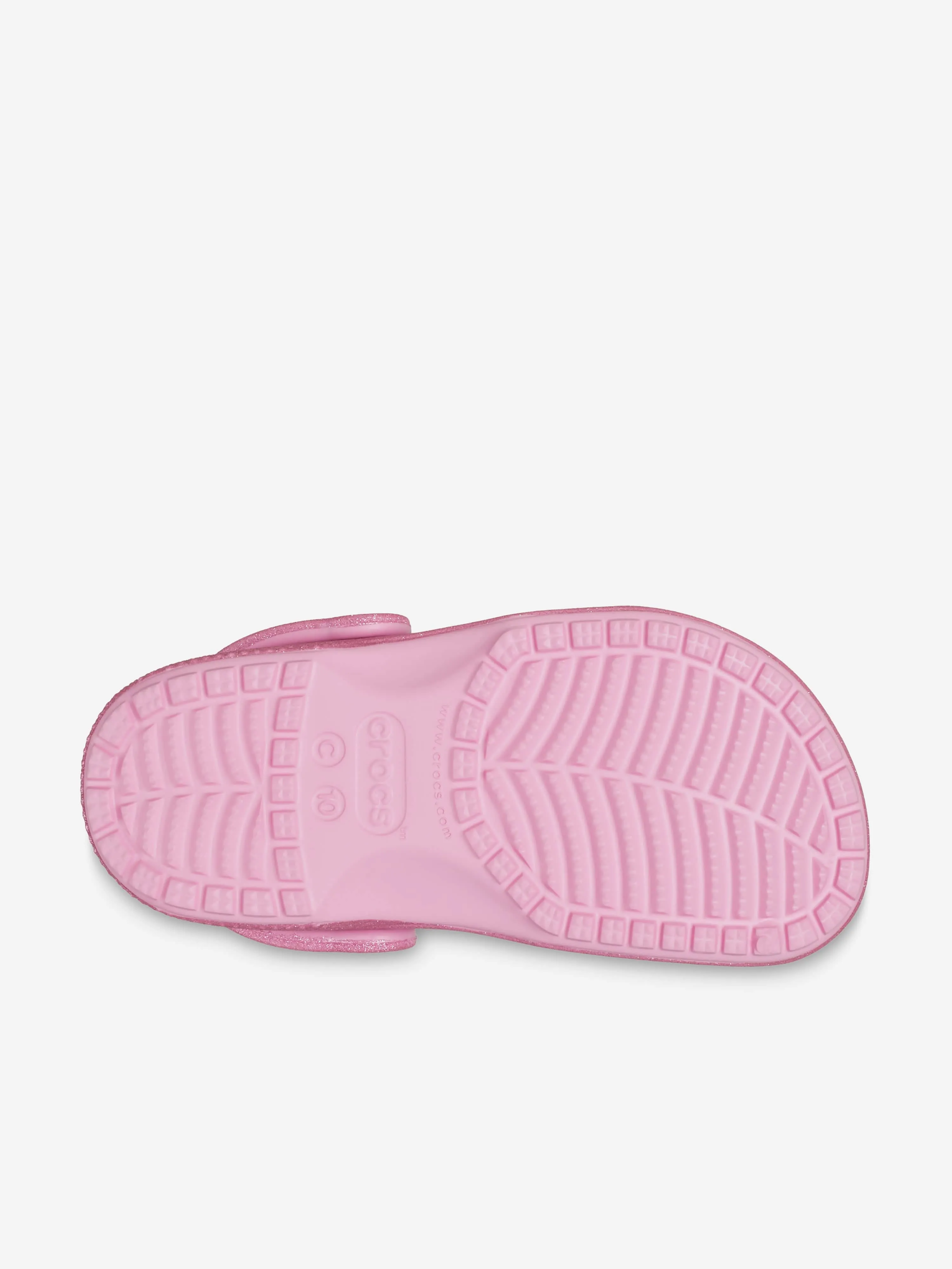 Girls Classic Glitter Clog in Pink