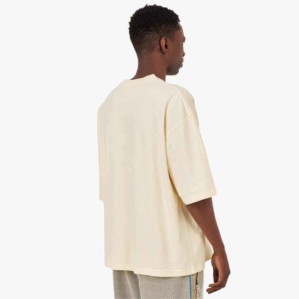 Honor the Gift Crest Logo Box T-shirt / Cream