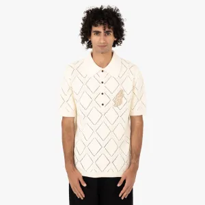 Honor the Gift Diamond Knit Polo / Cream