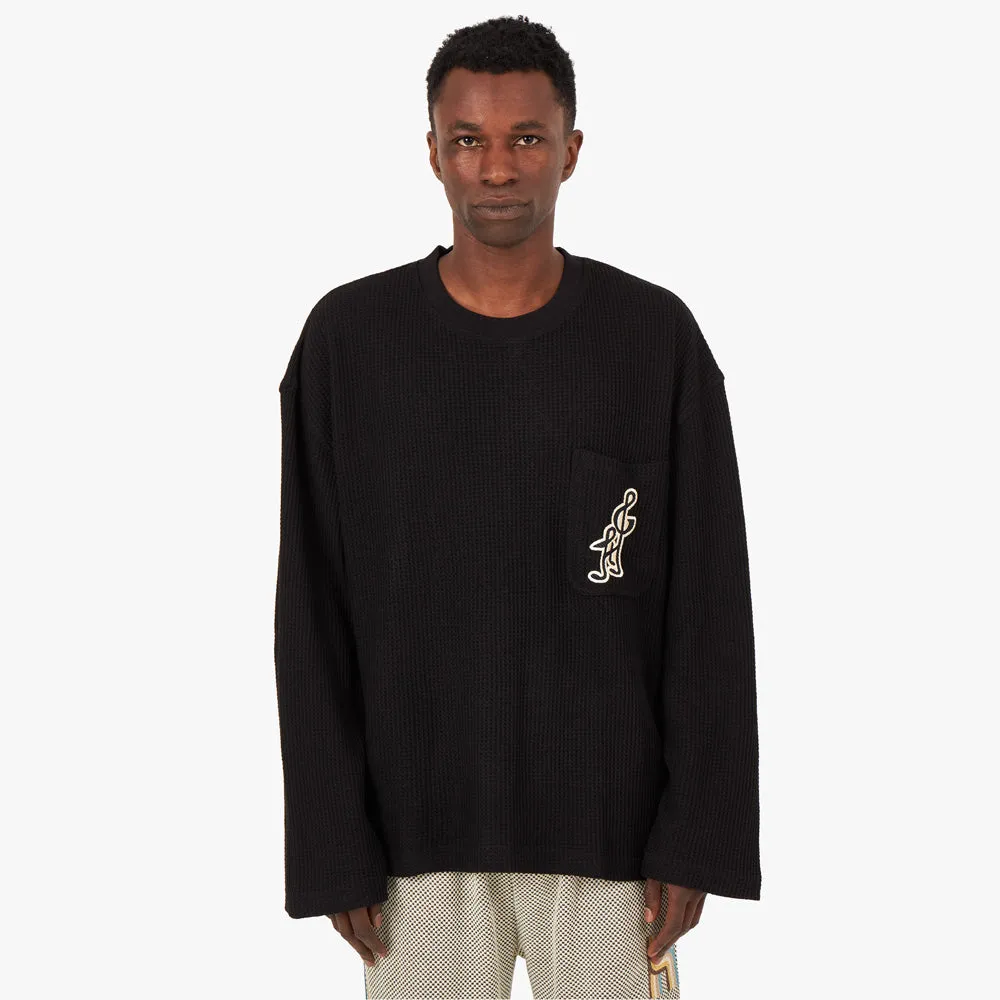 Honor The Gift Notes Long Sleeve Waffle / Black
