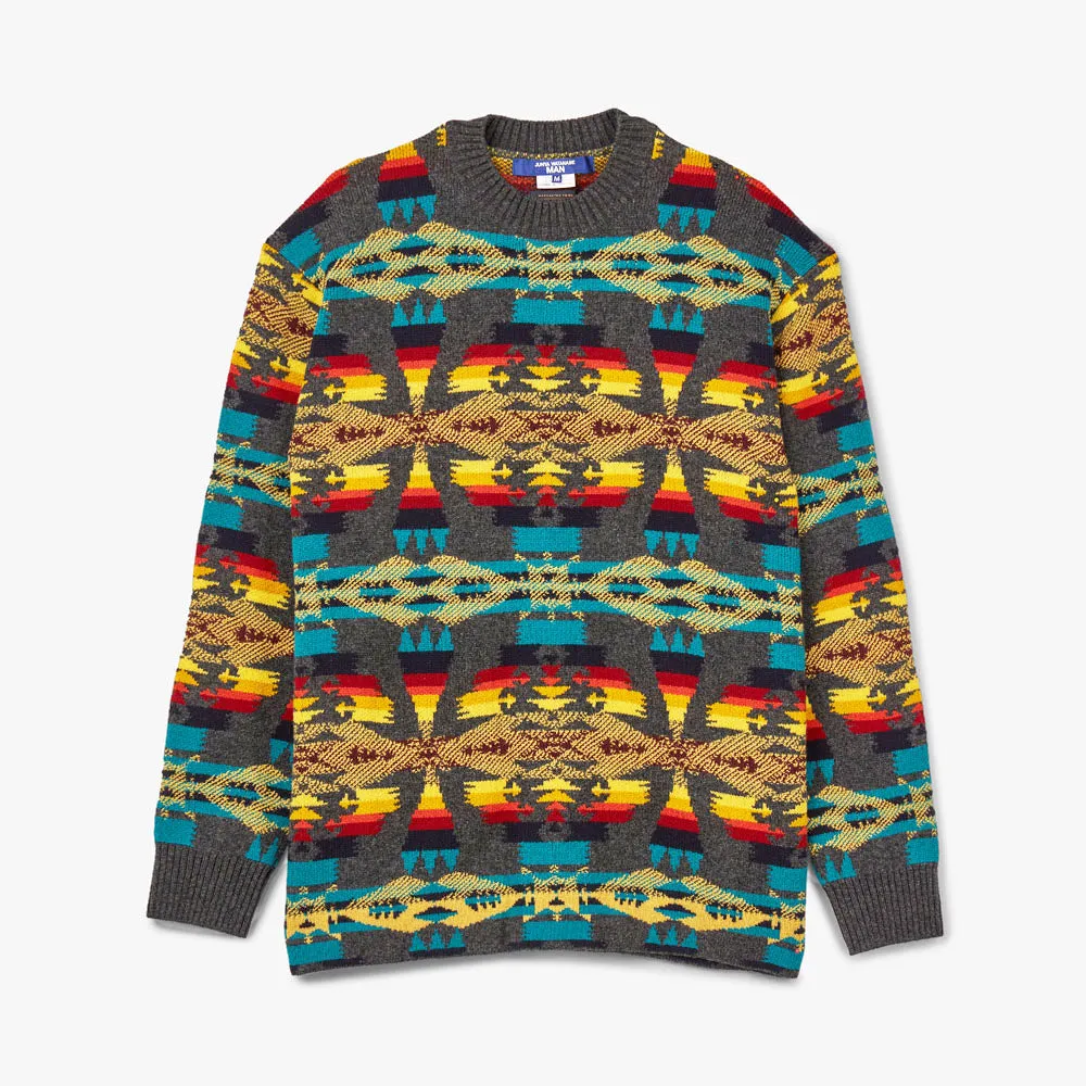 Junya Watanabe MAN x Pendleton Wool Jacquard Sweater / Grey