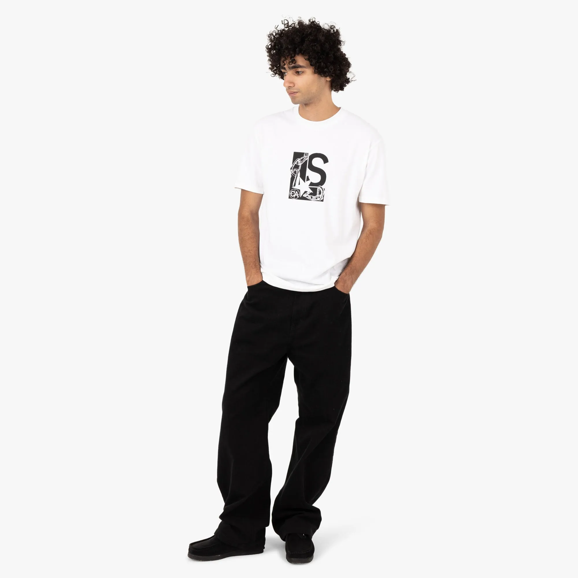 Livestock Chain Logo Early Adopter T-shirt / White