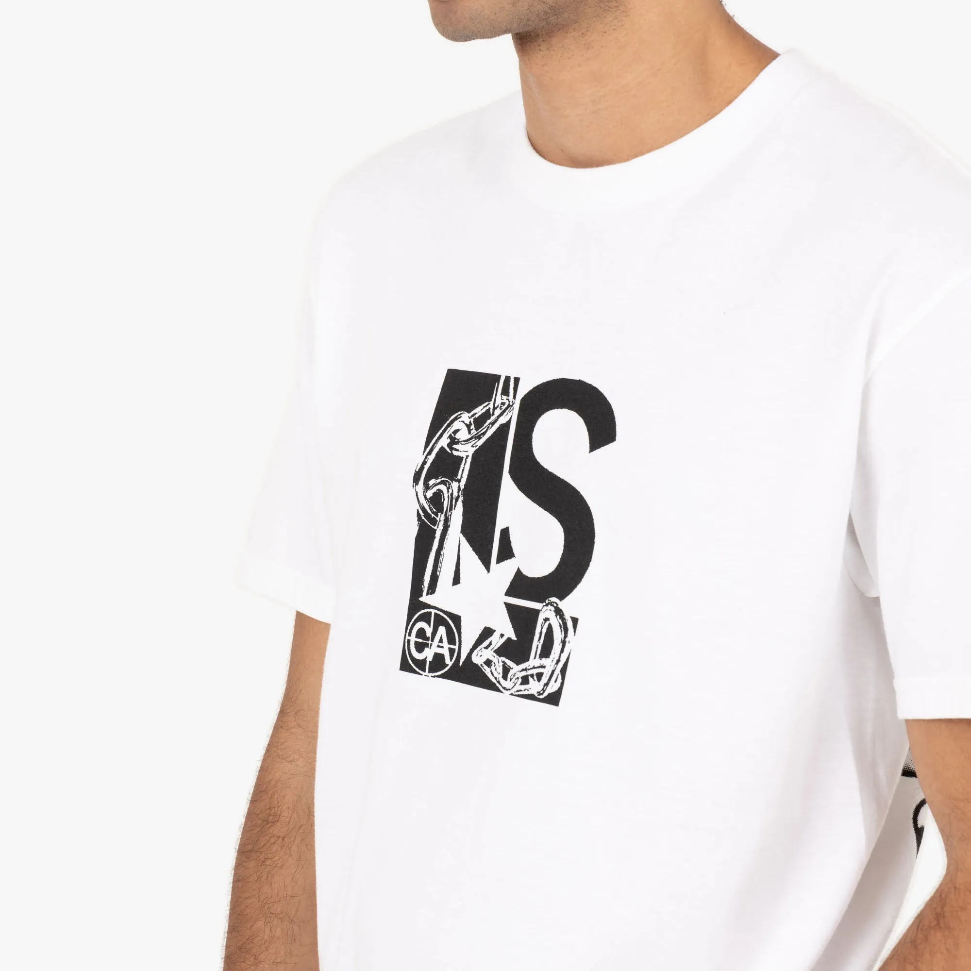 Livestock Chain Logo Early Adopter T-shirt / White