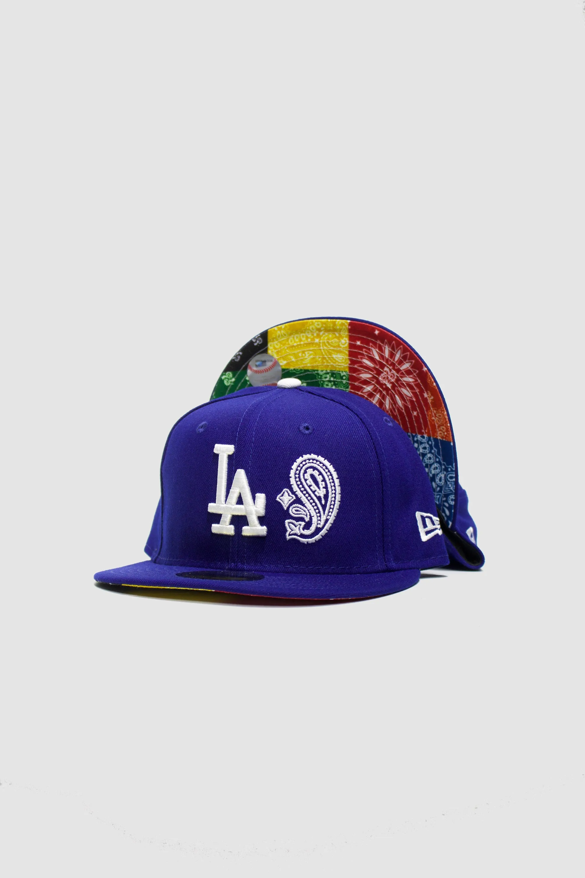 LOS ANGELES DODGERS ROYAL FITTED W/ MULTI-PAISLEY UNDER VISOR