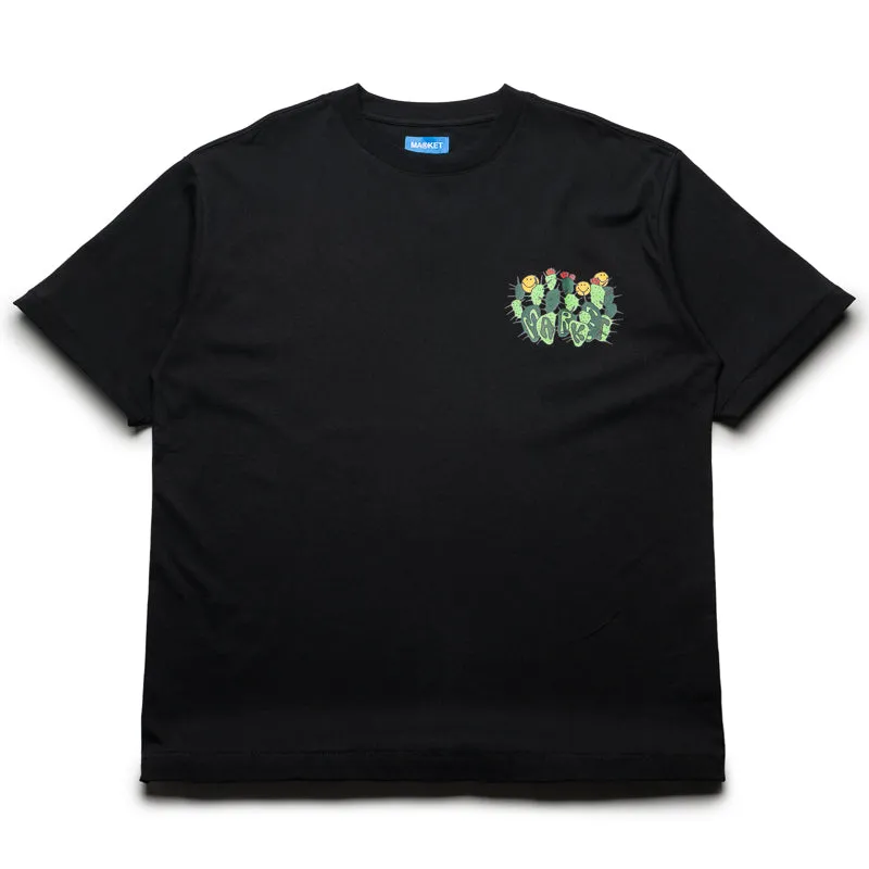 Market Smiley Cactus Tee - Black