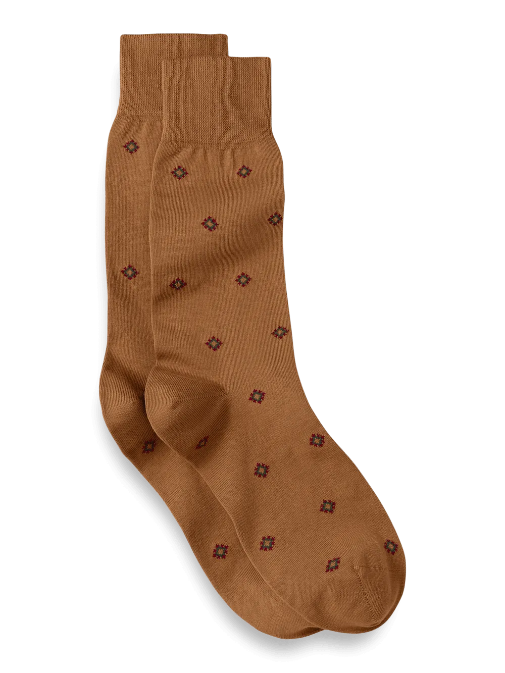 Medallion Cotton Blend Sock - Bronze