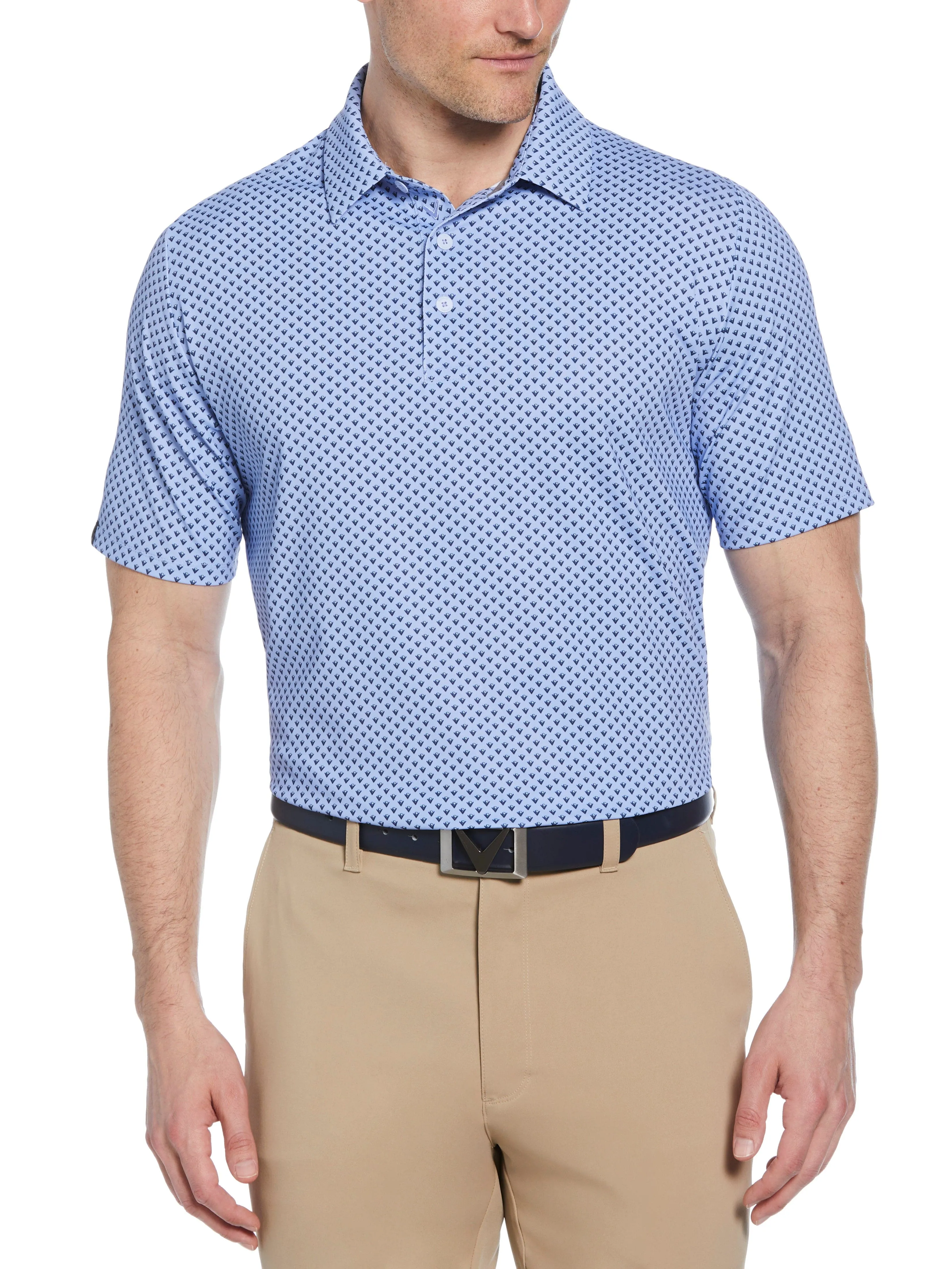 Mens Trademark Chevron Print Polo Callaway Apparel