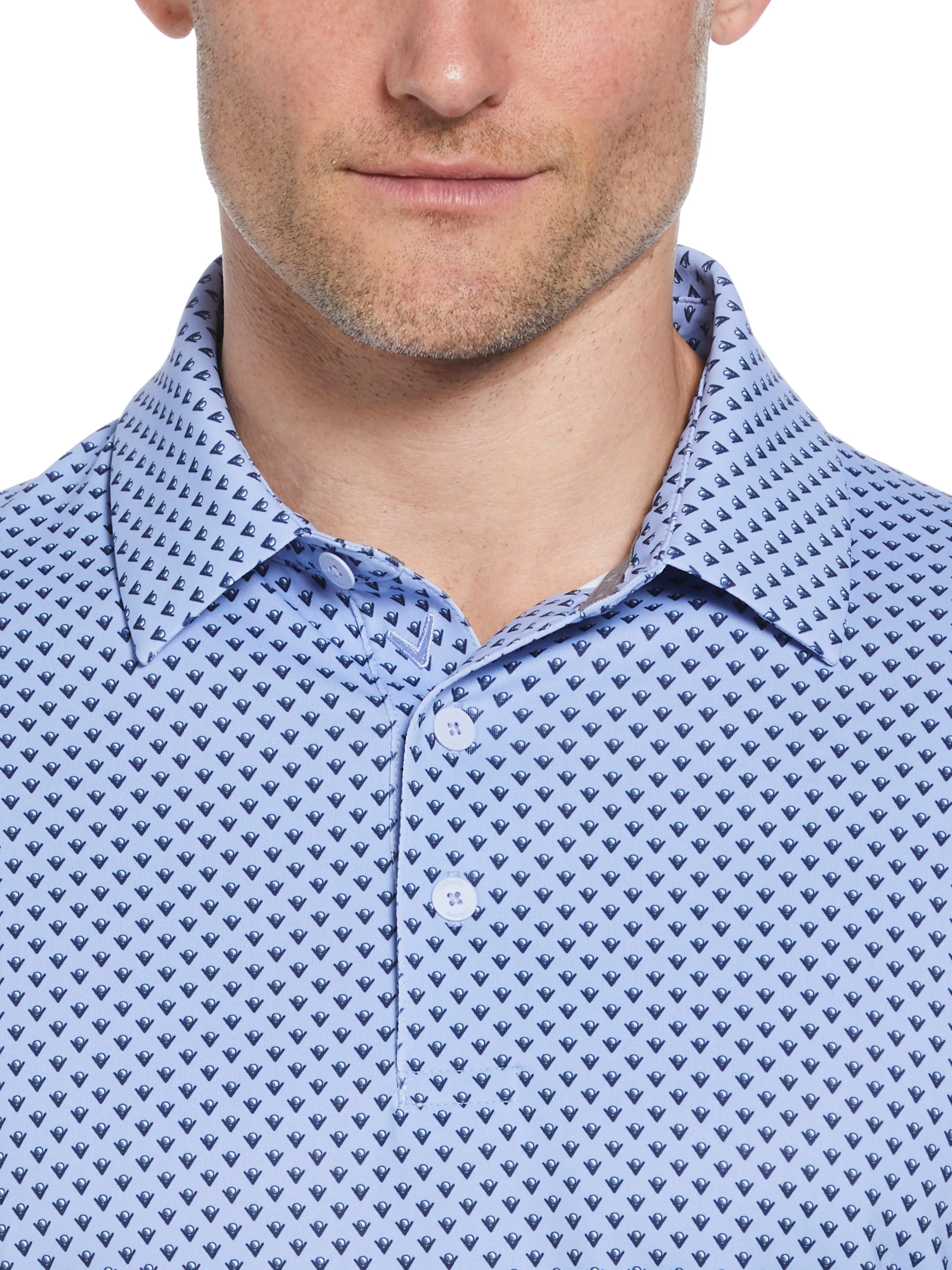 Mens Trademark Chevron Print Polo Callaway Apparel