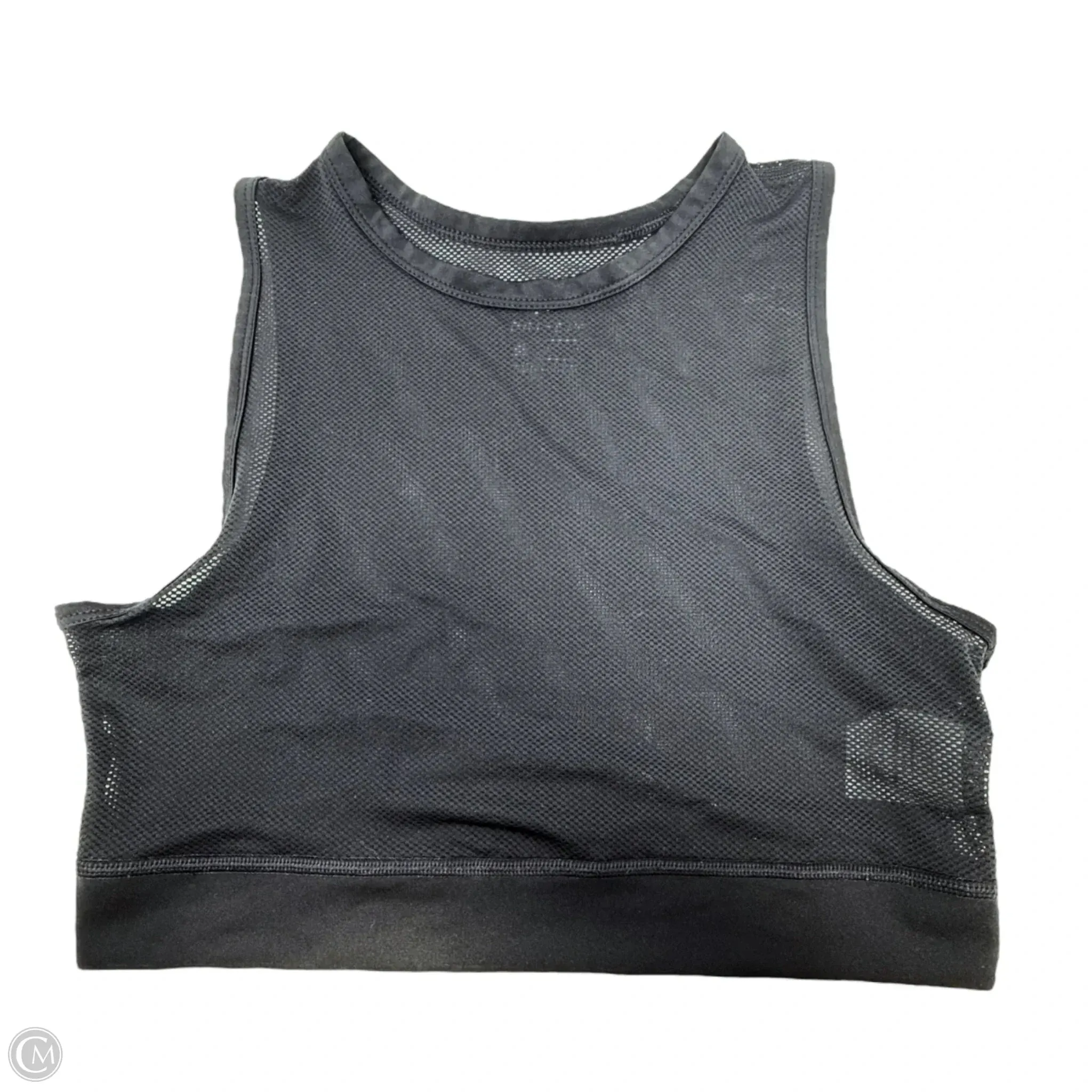 Mesh Crop Tank Top By Nike Apparel In Black, Size: M