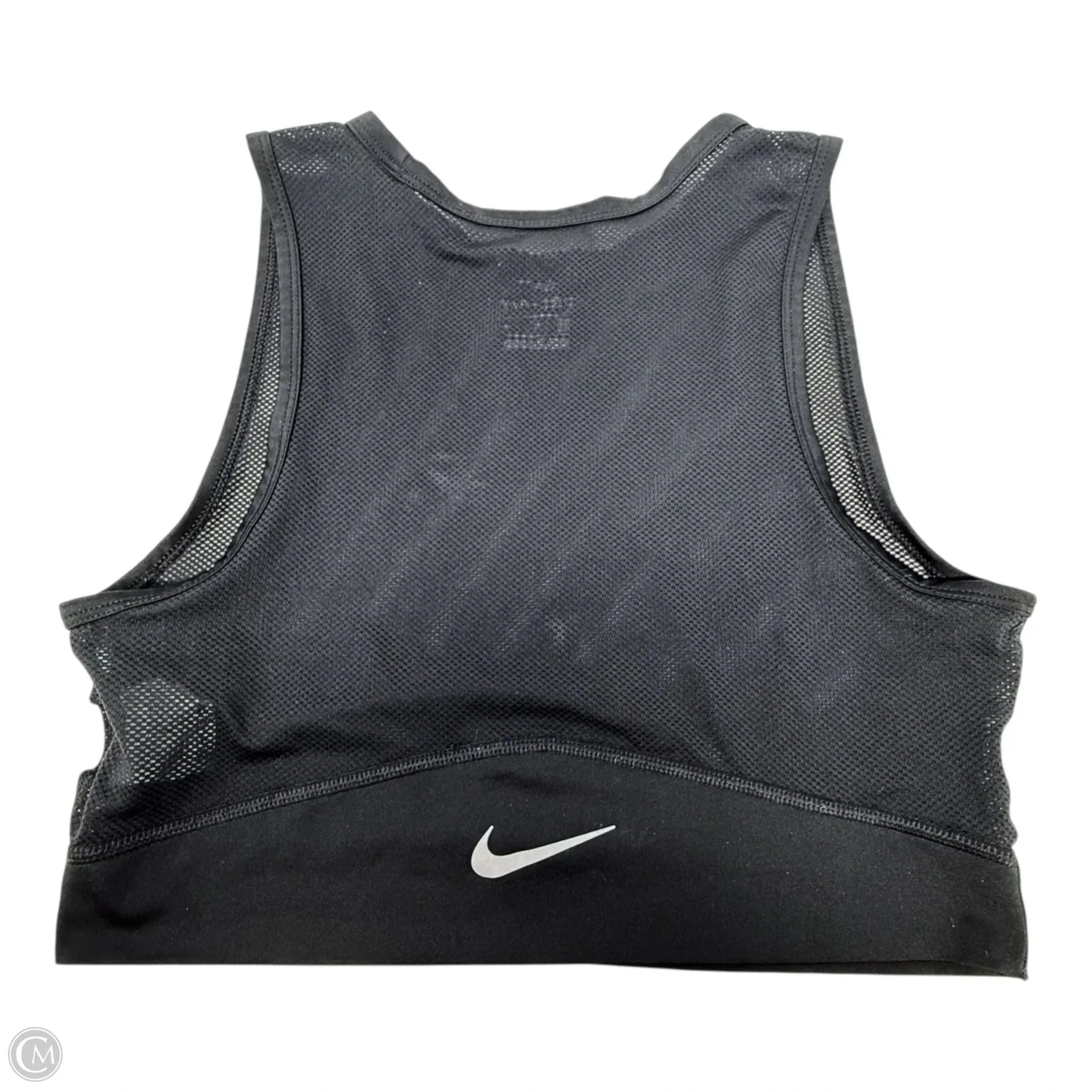 Mesh Crop Tank Top By Nike Apparel In Black, Size: M