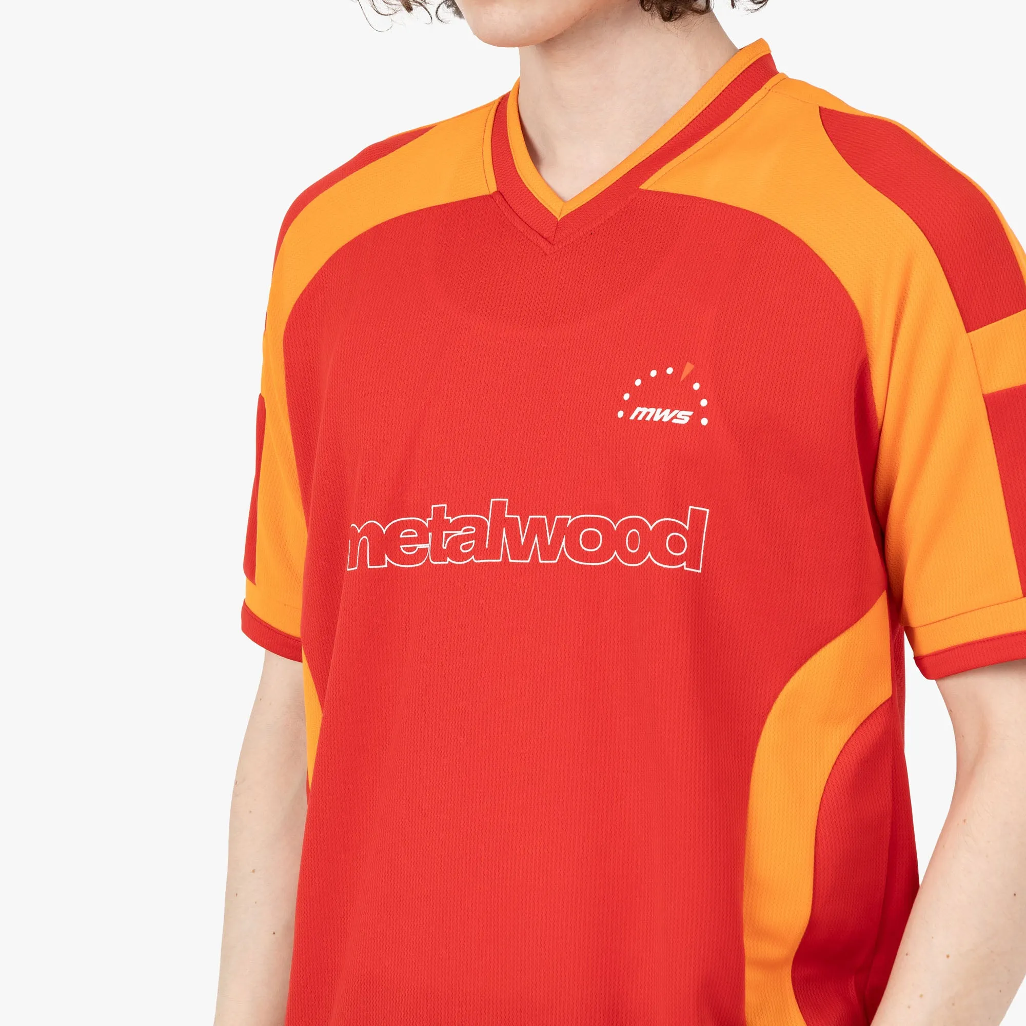 Metalwood Metal Paneled Jersey Red / Orange