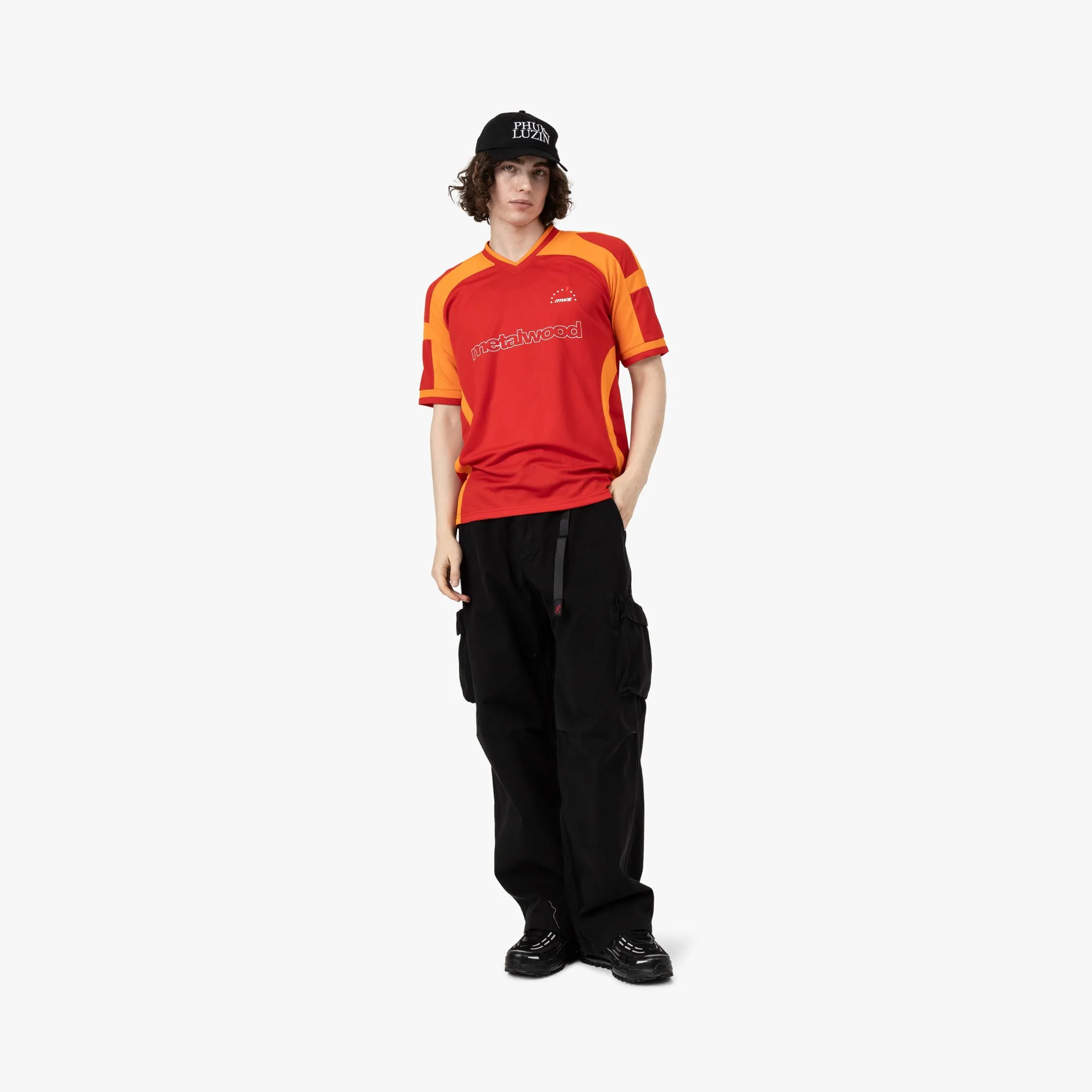 Metalwood Metal Paneled Jersey Red / Orange