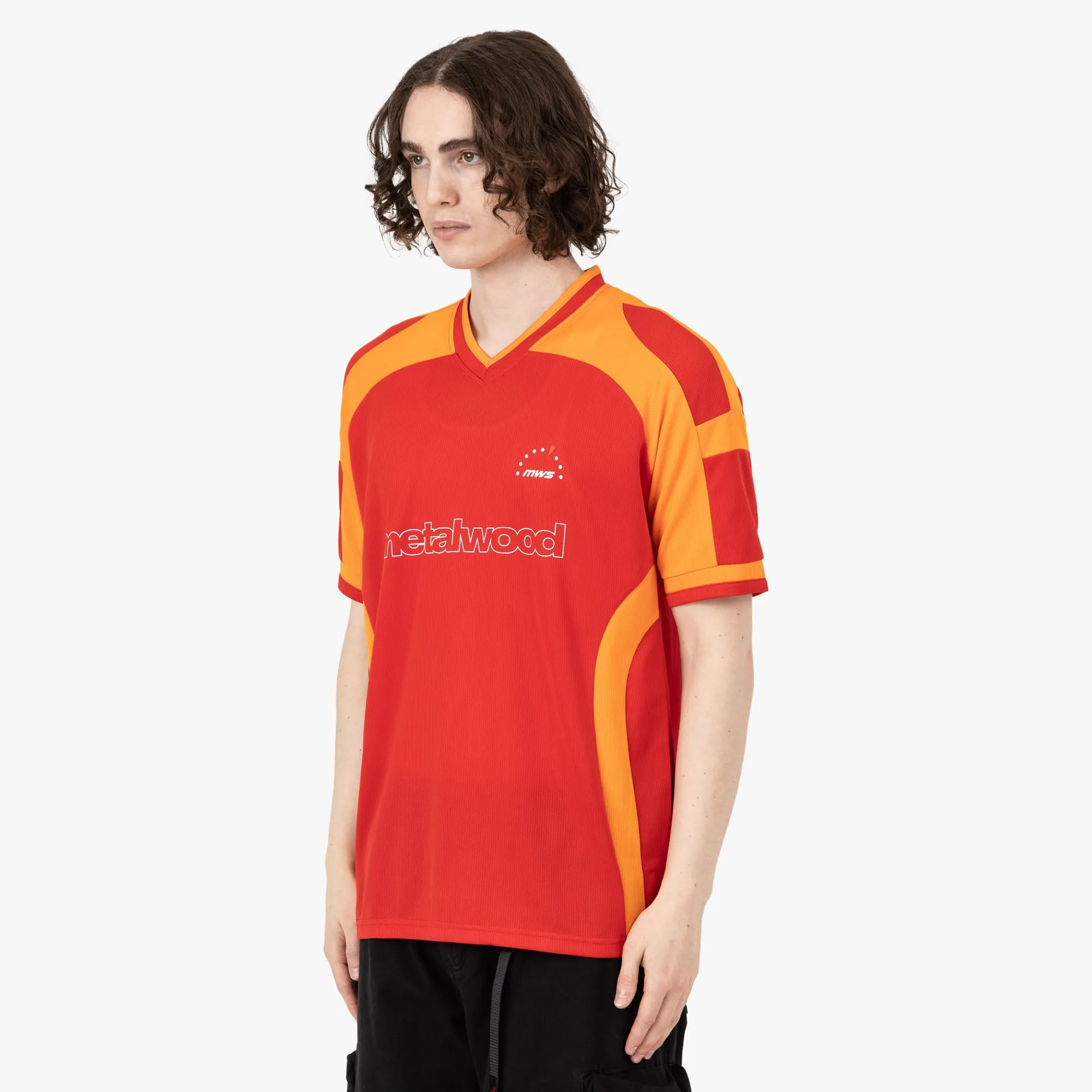 Metalwood Metal Paneled Jersey Red / Orange