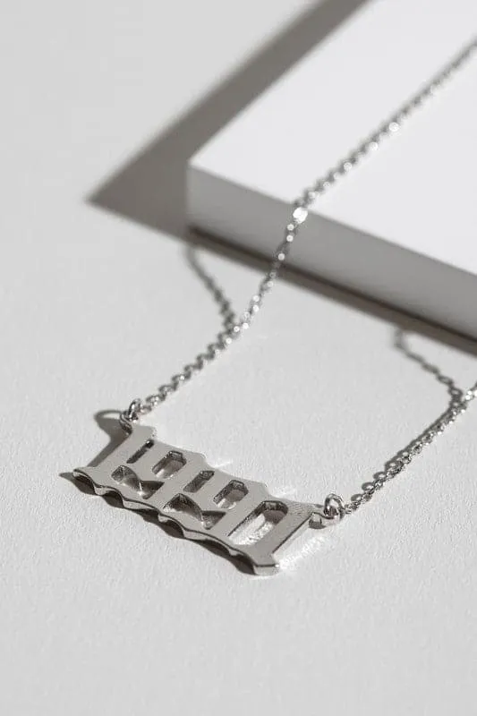 Millennial Birth Year Necklace