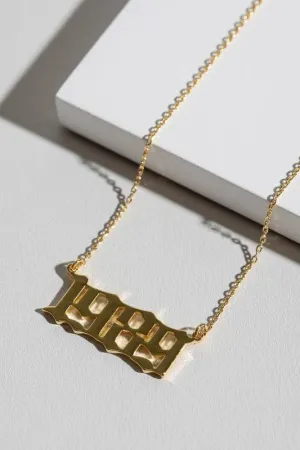 Millennial Birth Year Necklace
