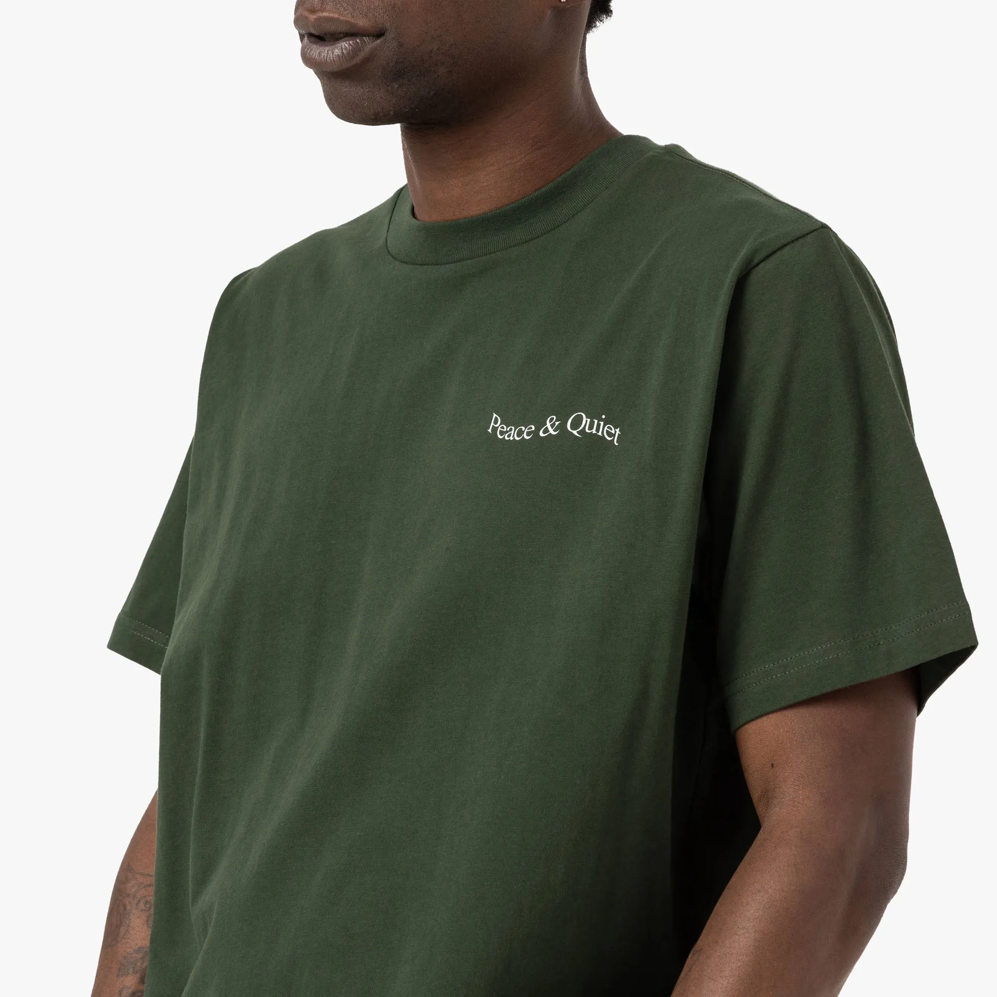 Museum Of Peace & Quiet Wordmark T-Shirt / Forest