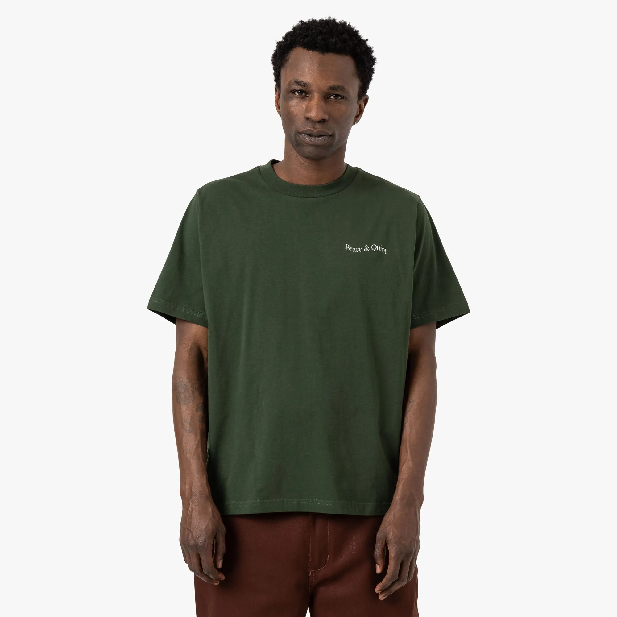 Museum Of Peace & Quiet Wordmark T-Shirt / Forest
