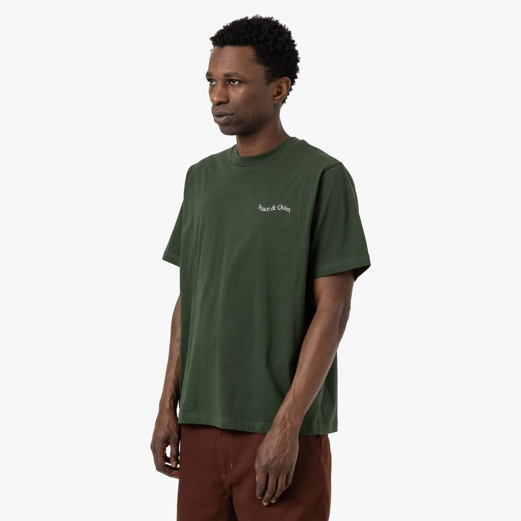 Museum Of Peace & Quiet Wordmark T-Shirt / Forest