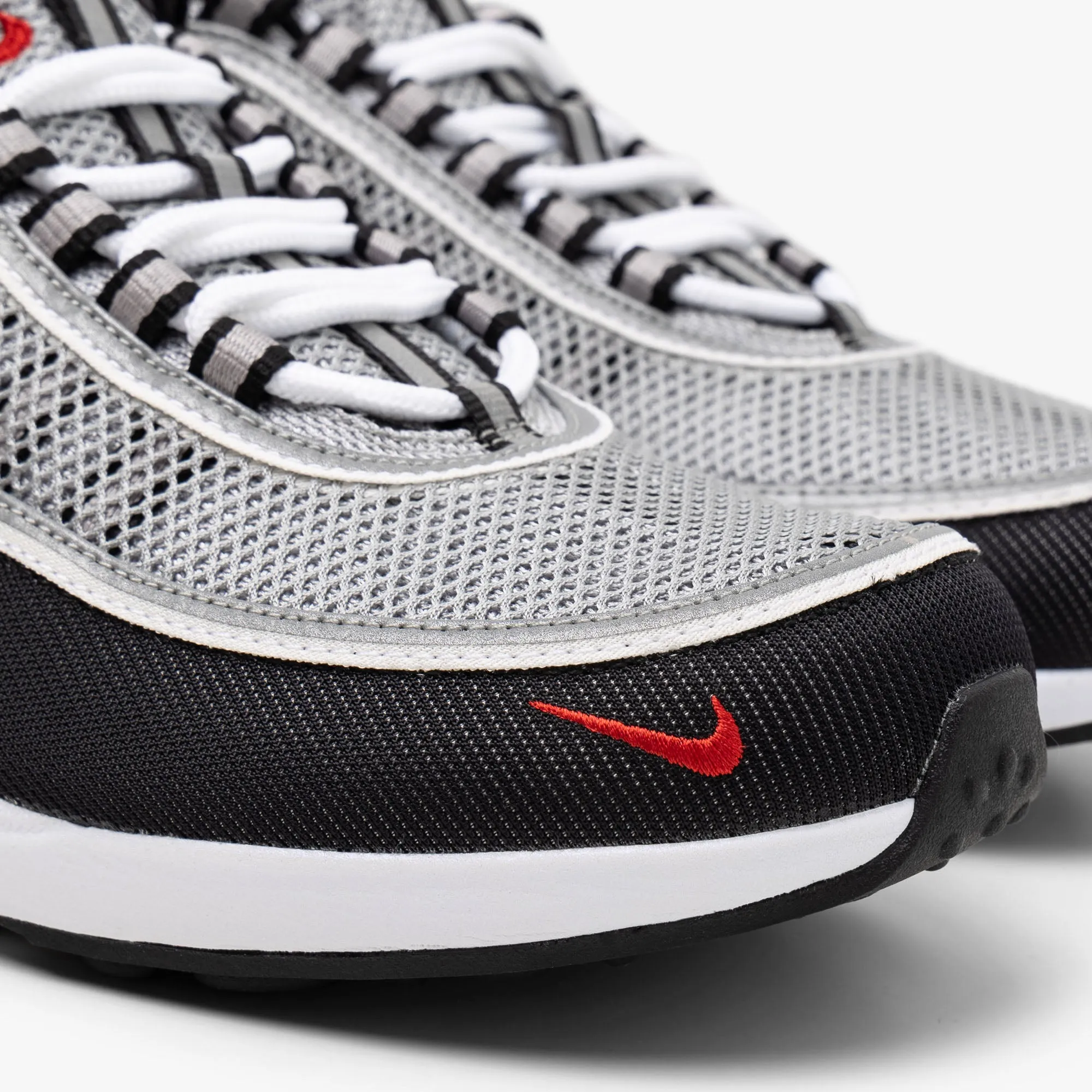 Nike Air Zoom Spiridon SP Metallic Silver / Sport Red