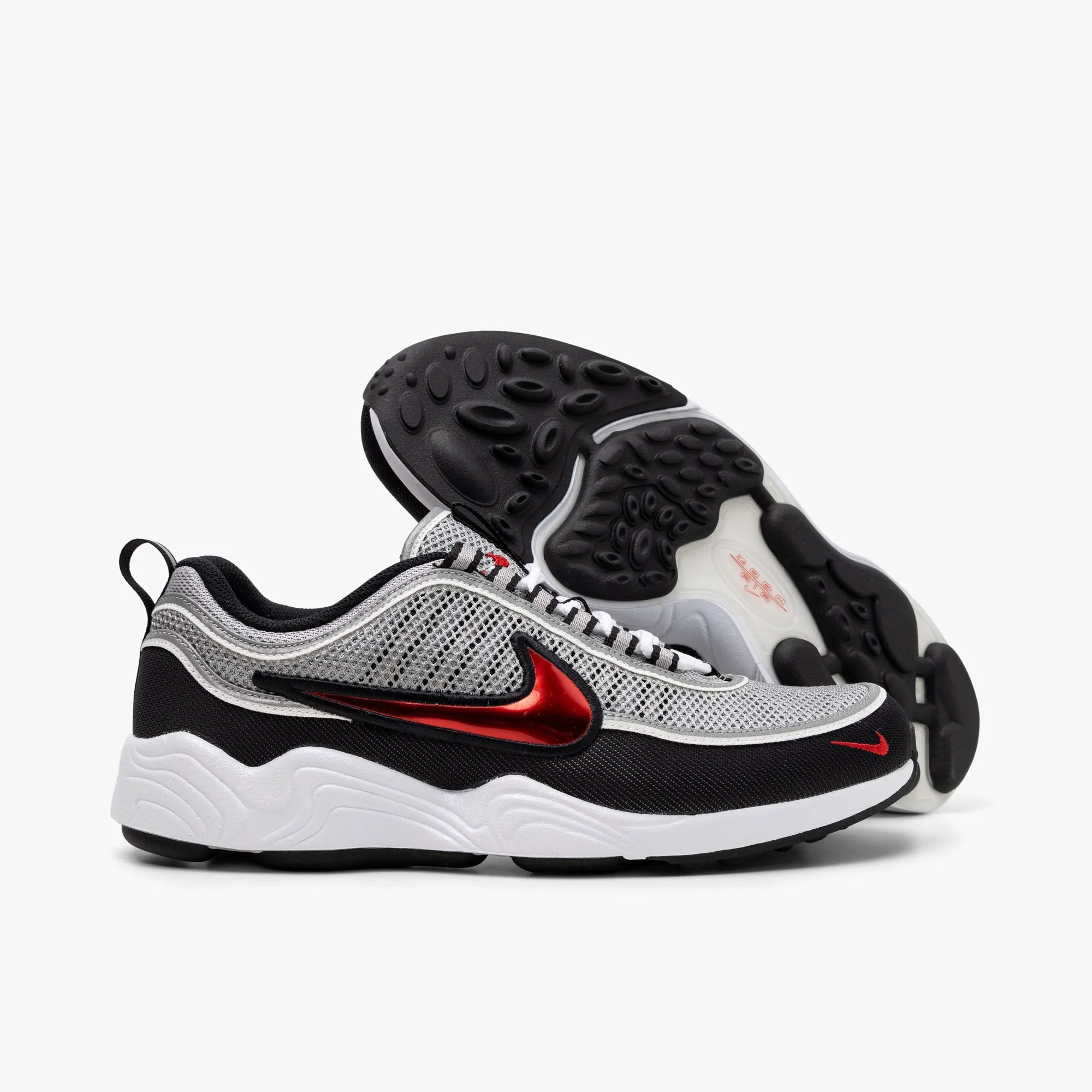 Nike Air Zoom Spiridon SP Metallic Silver / Sport Red