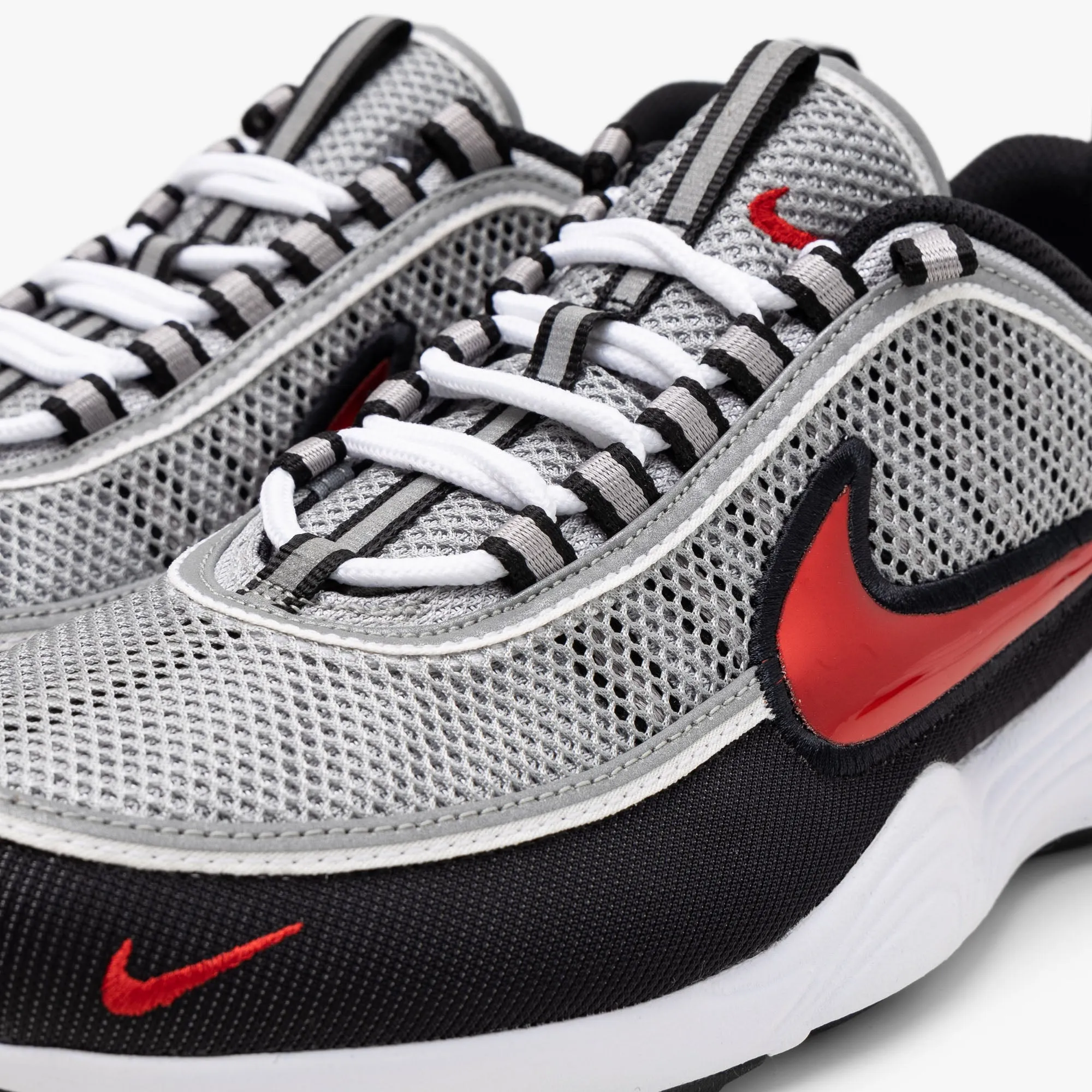 Nike Air Zoom Spiridon SP Metallic Silver / Sport Red