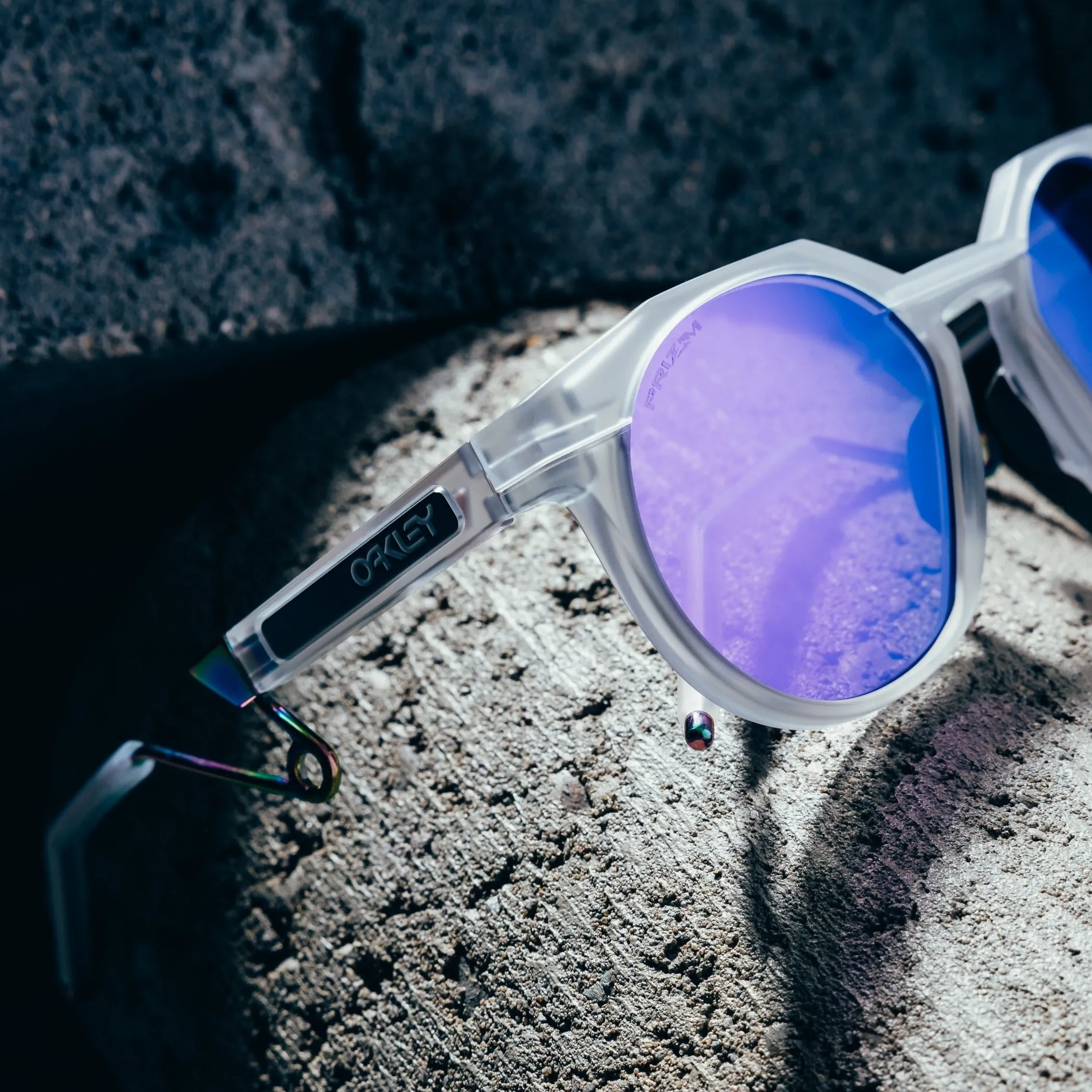 Oakley HSTN Metal - Matte Clear/Prizm Violet