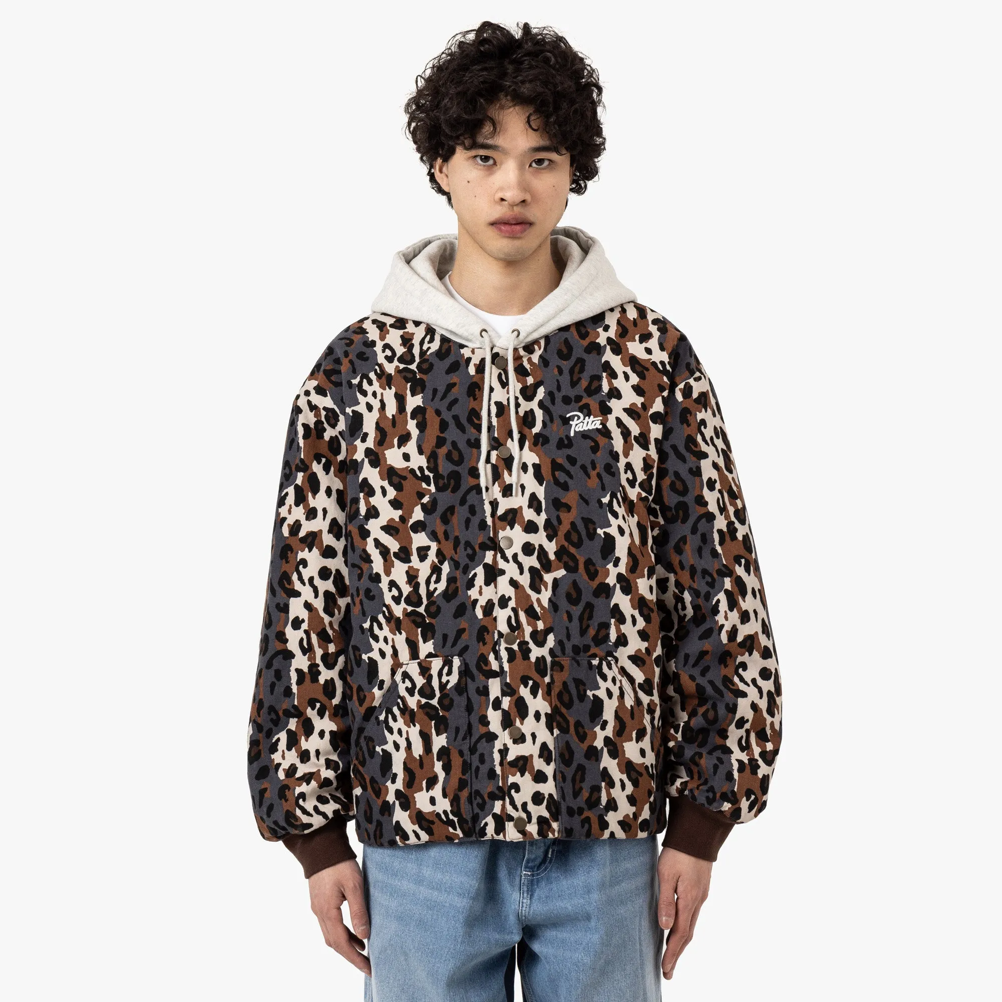 Patta City Leopard Reversible Bomber Jacket Multi