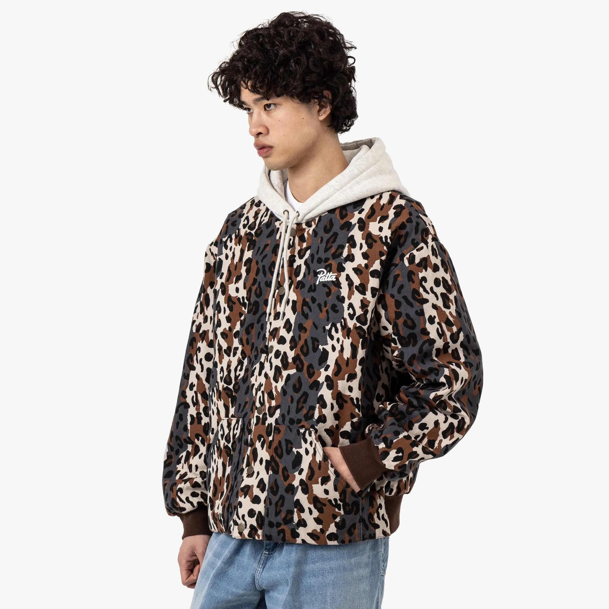 Patta City Leopard Reversible Bomber Jacket Multi