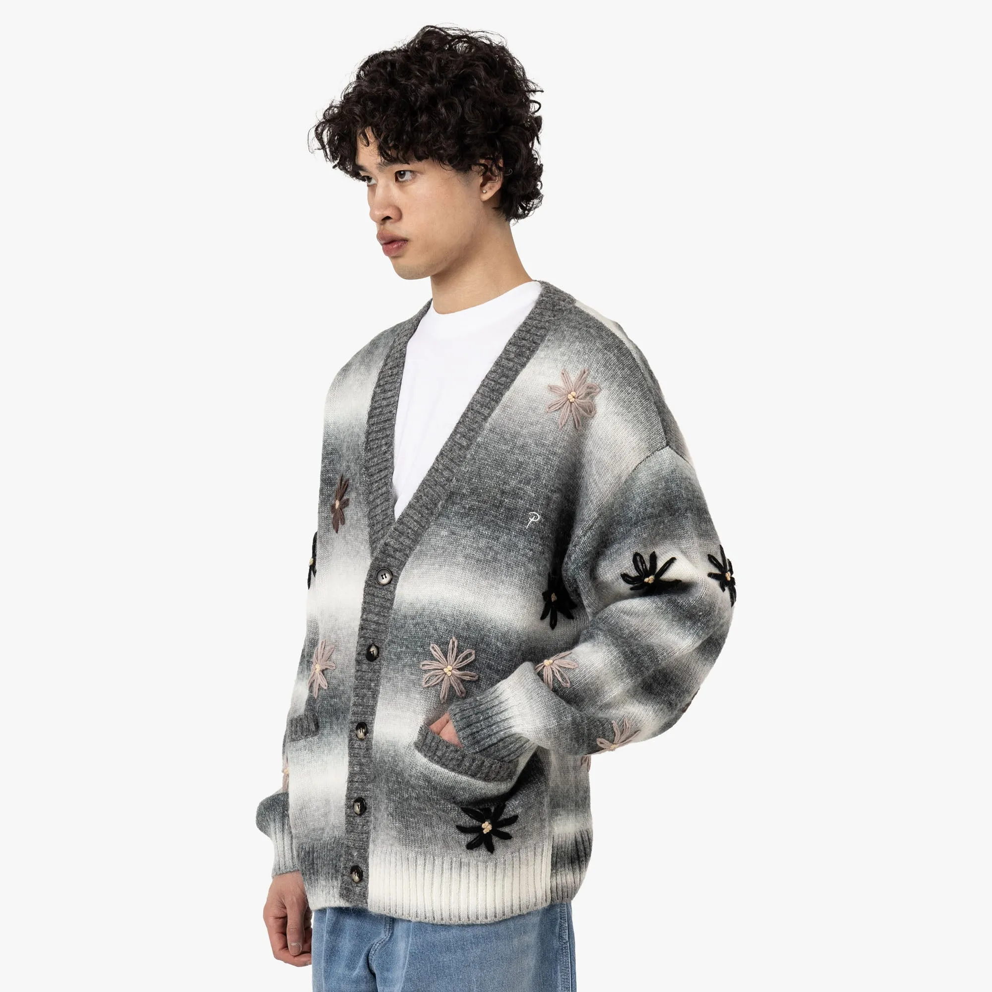 Patta Peace & Love Knitted Cardigan Forged Iron
