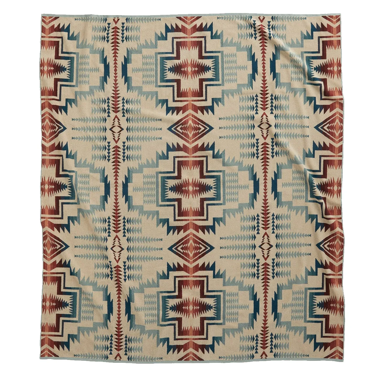 Pendleton Jacquard Towel For Two Silver Blue Harding Star