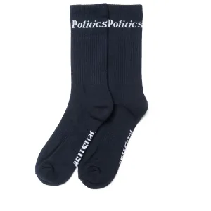 Politics As Usual Socks - Navy