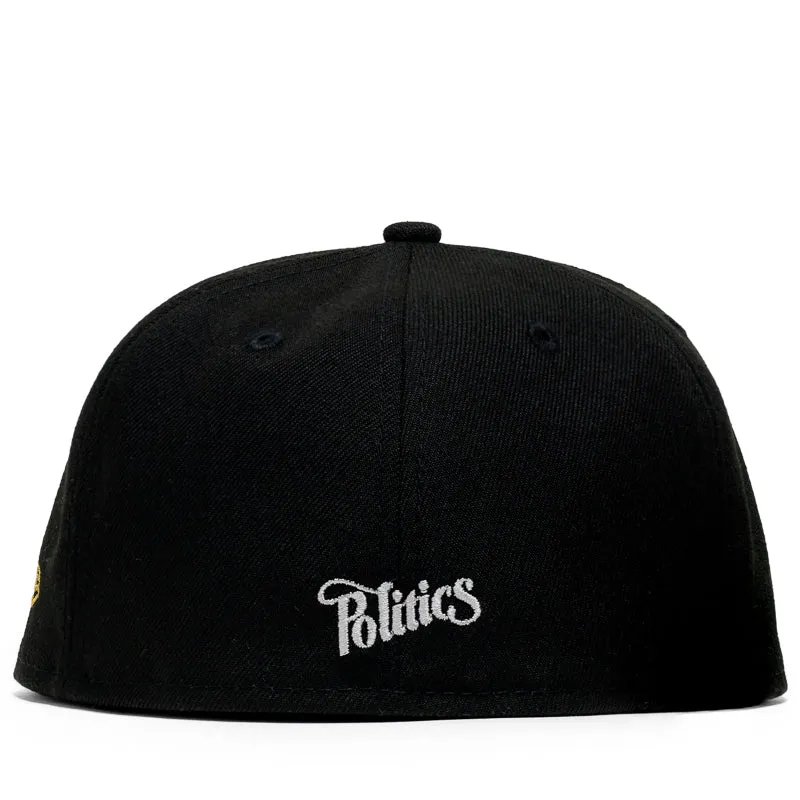 Politics x New Era 59FIFTY Fitted Hat - Black