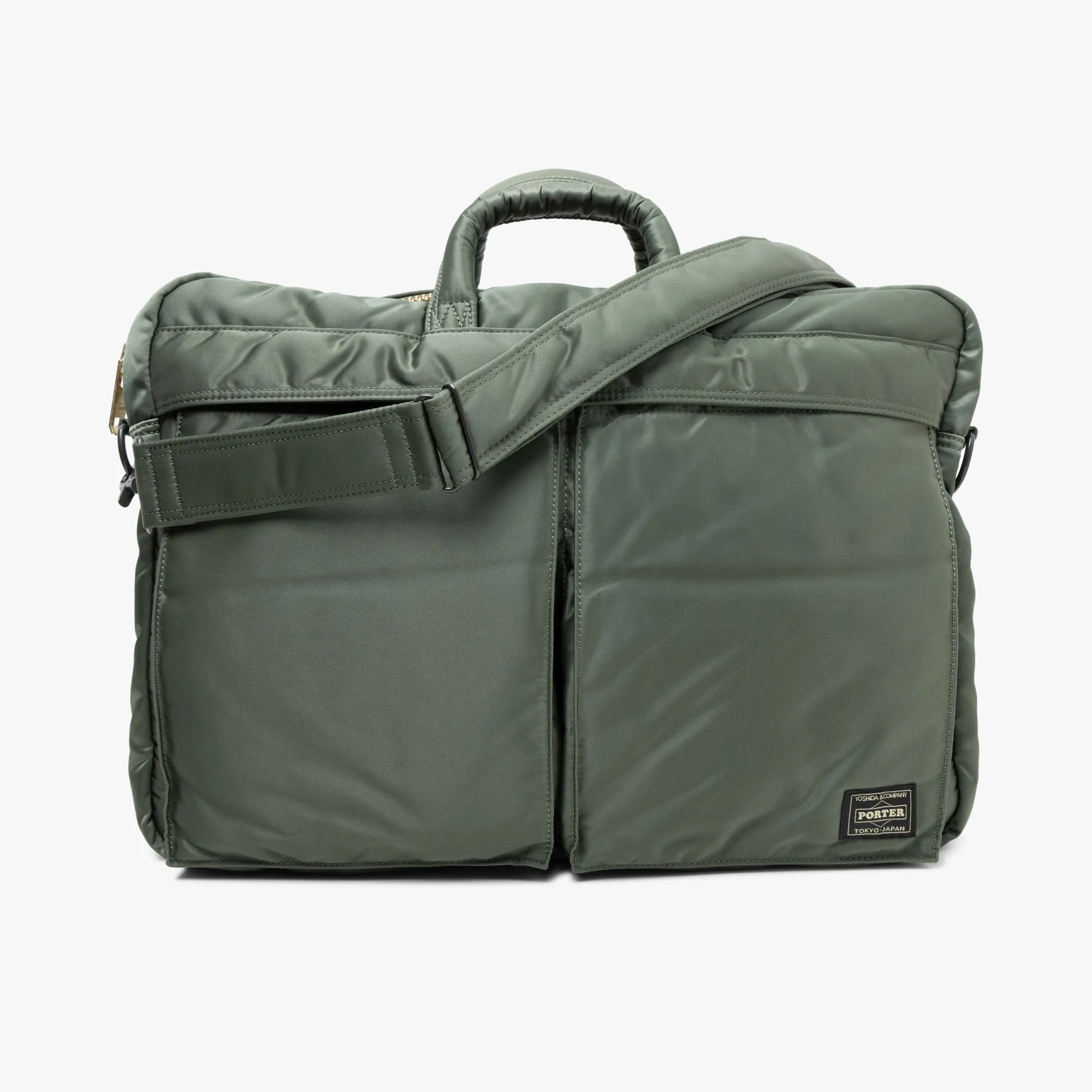 Porter Tanker 2WAY Briefcase / Sage Green