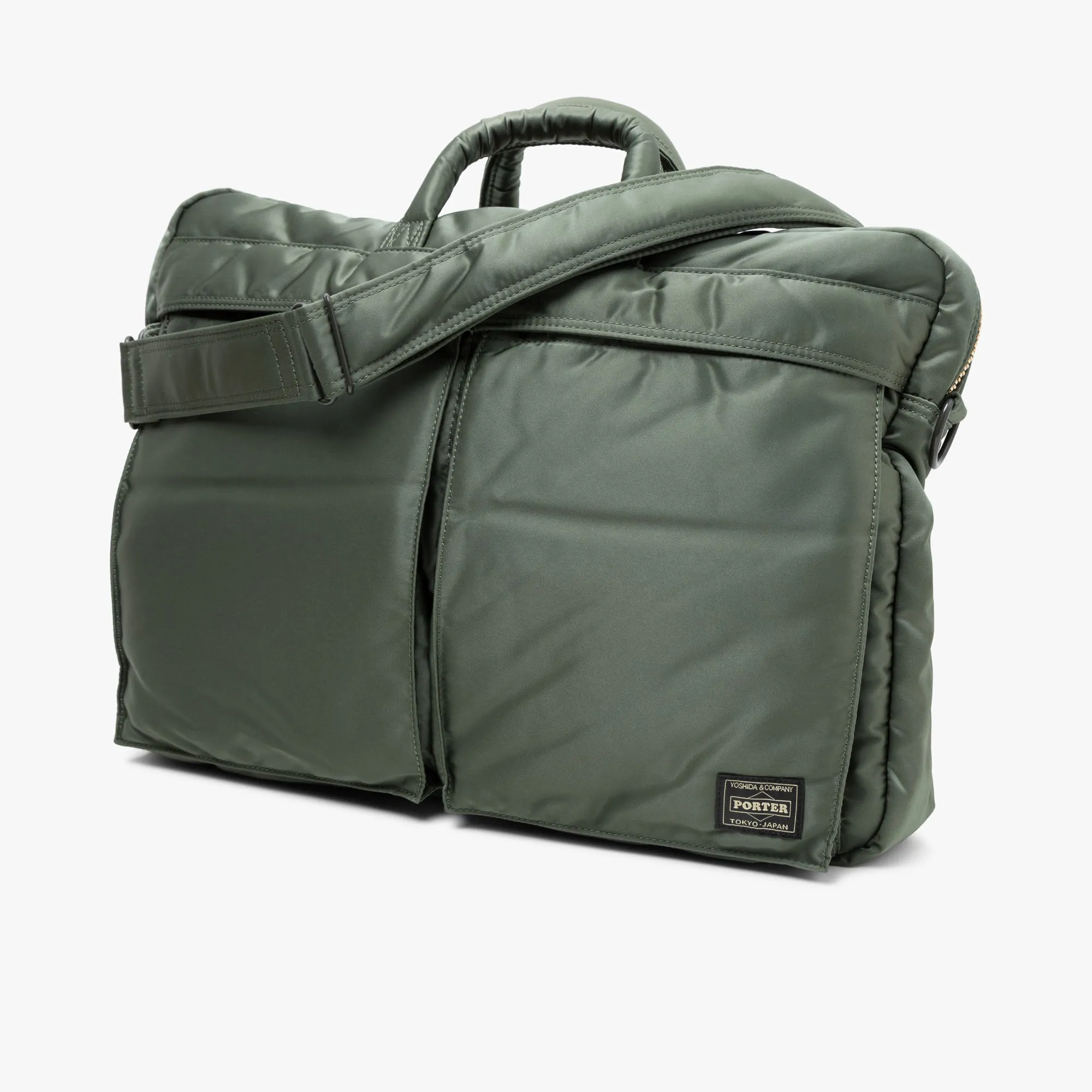 Porter Tanker 2WAY Briefcase / Sage Green