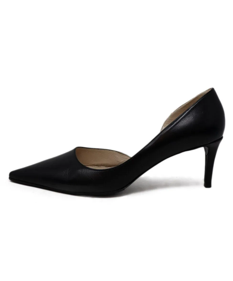 Prada Black Leather Heels sz 8.5