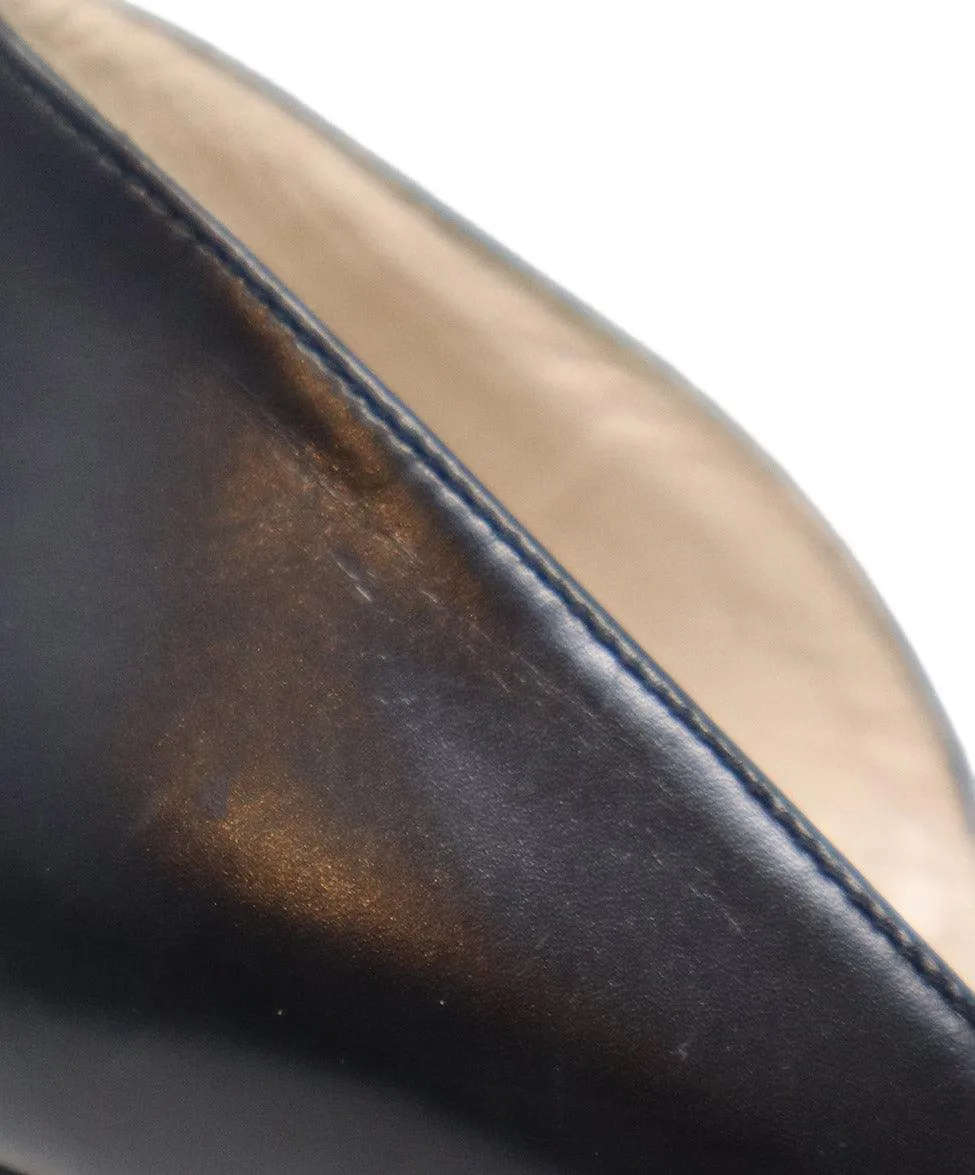 Prada Black Leather Heels sz 8.5